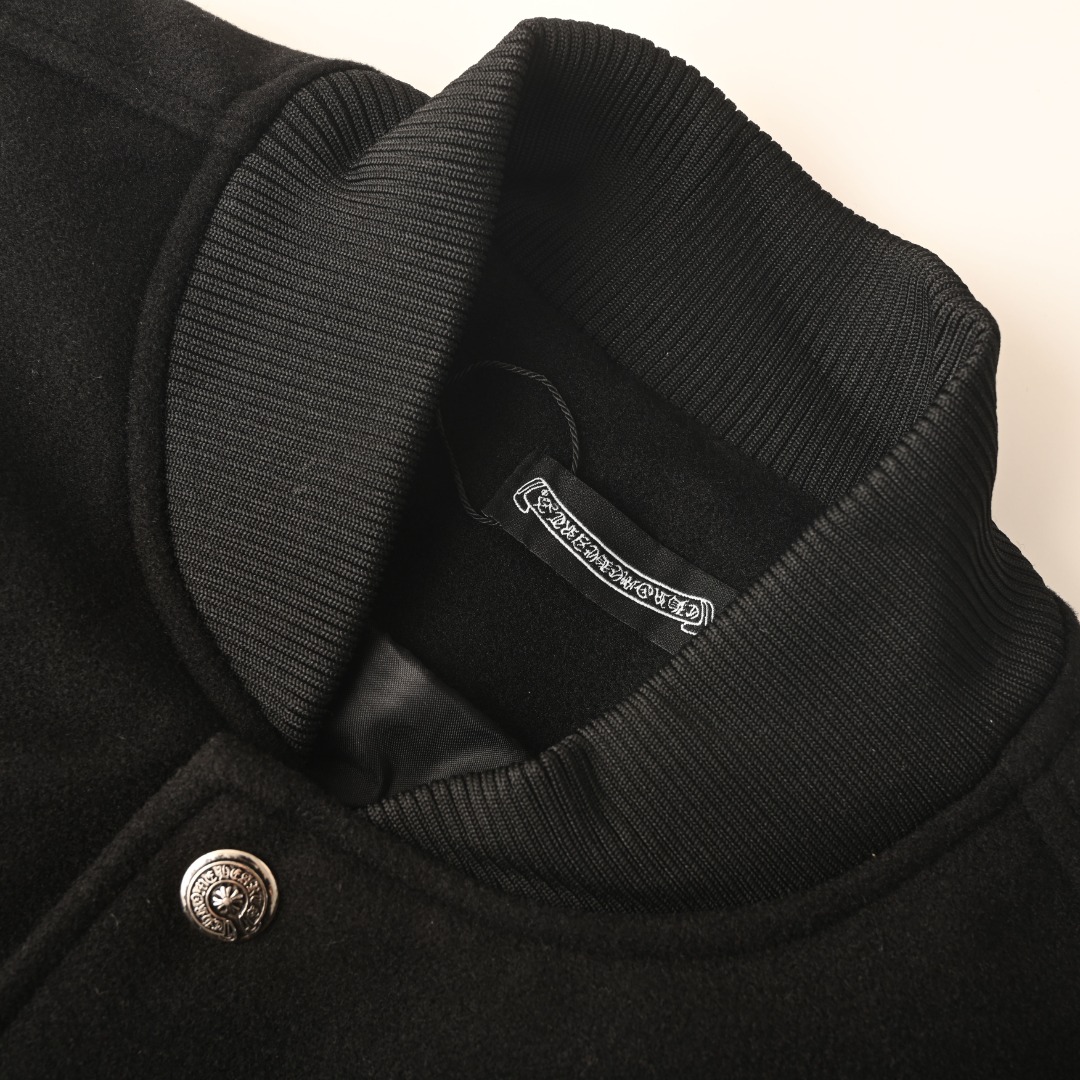Chrome Hearts クロムハーツ レッドクロス ホースシュー レザースリーブ スタジャン ジャケット アウター