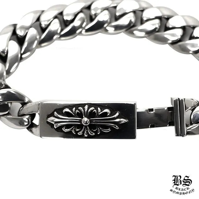 CHROME HEARTS クロムハーツ フローラルクロスIDブレスレット