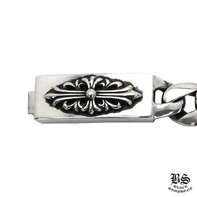 CHROME HEARTS クロムハーツ フローラルクロスIDブレスレット