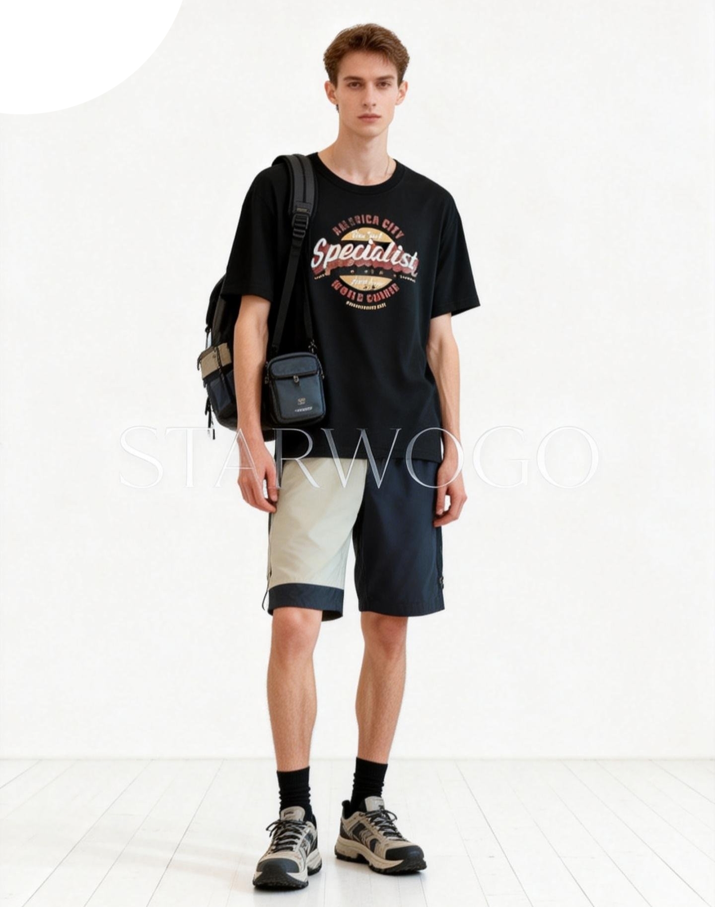 T0036~STARWOGO 180g Fabric - Fashionable Thin Cotton Design T-shirt