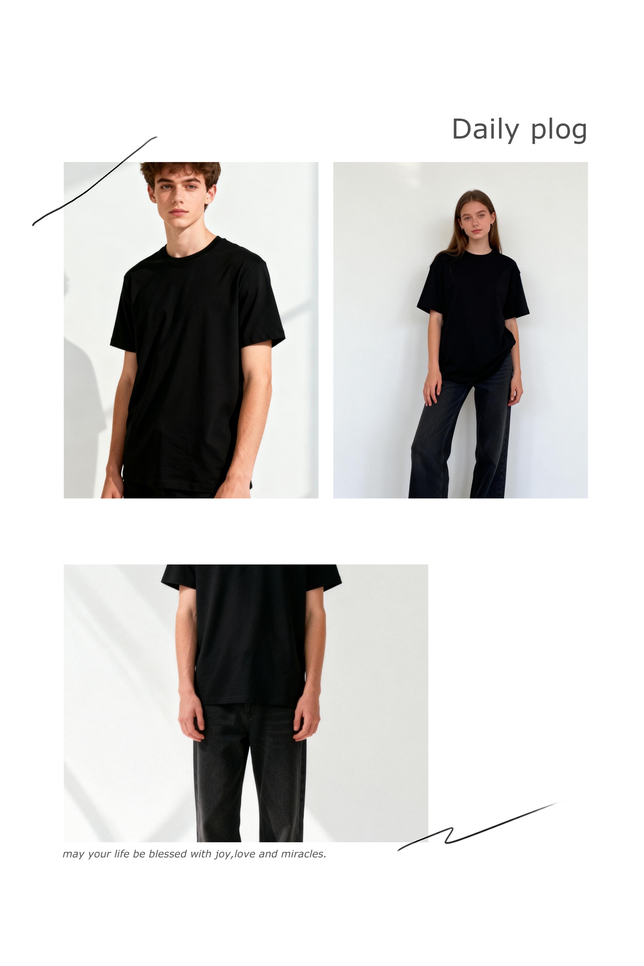 T0000~STARWOGO 180g Fabric - Fashionable Thin Cotton Design T-shirt