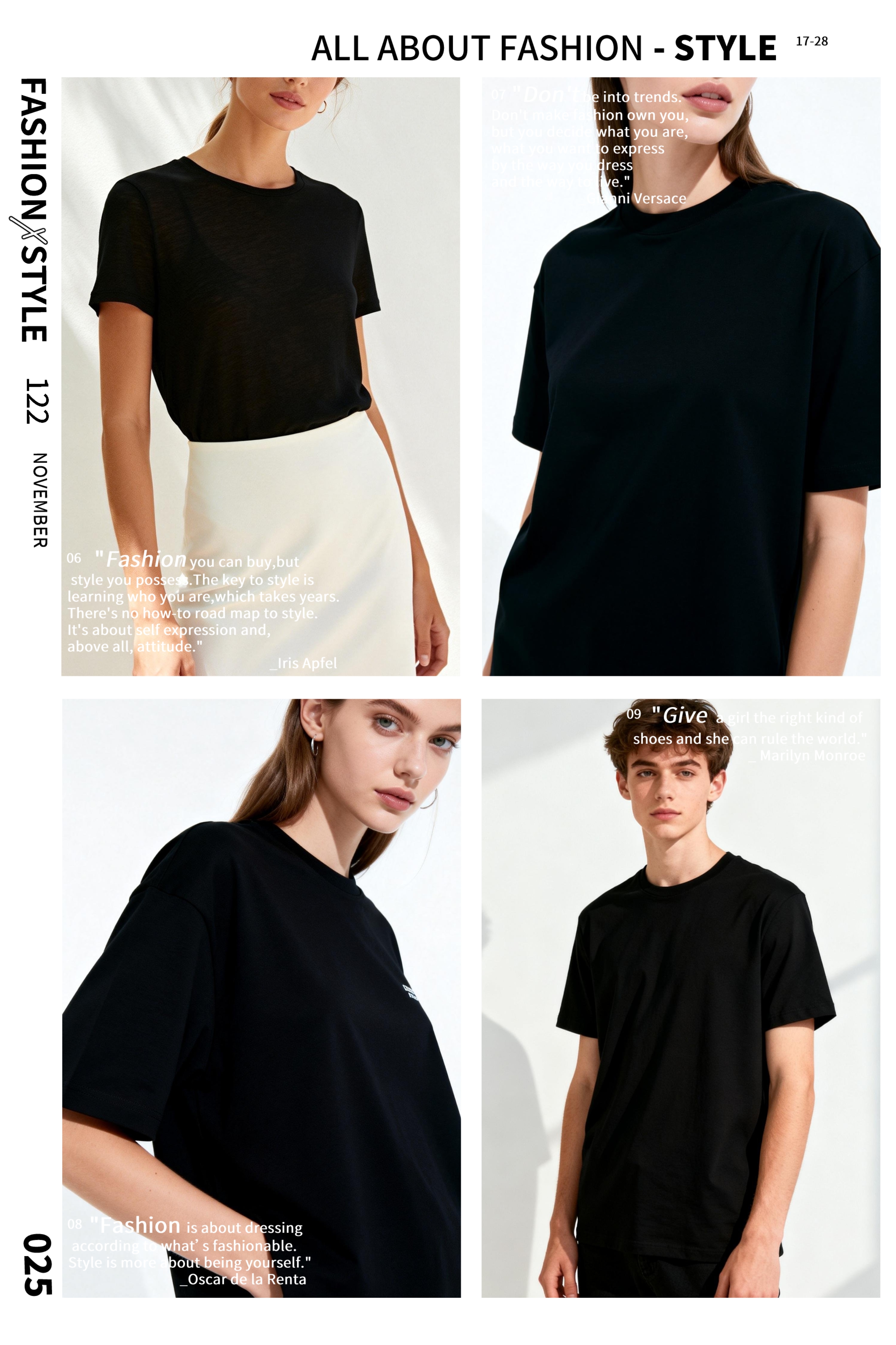T0000~STARWOGO 180g Fabric - Fashionable Thin Cotton Design T-shirt