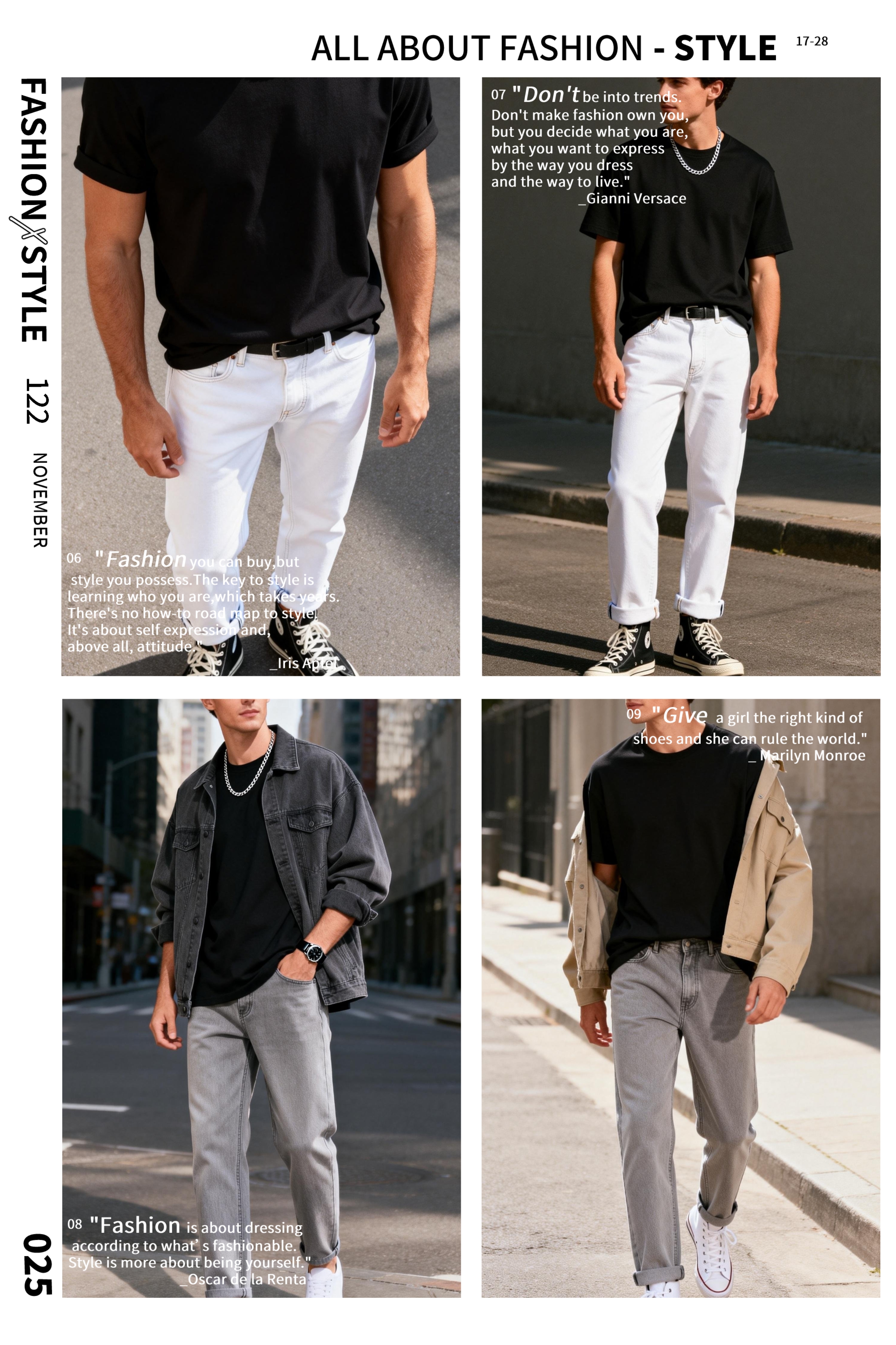 T0000~STARWOGO 180g Fabric - Fashionable Thin Cotton Design T-shirt