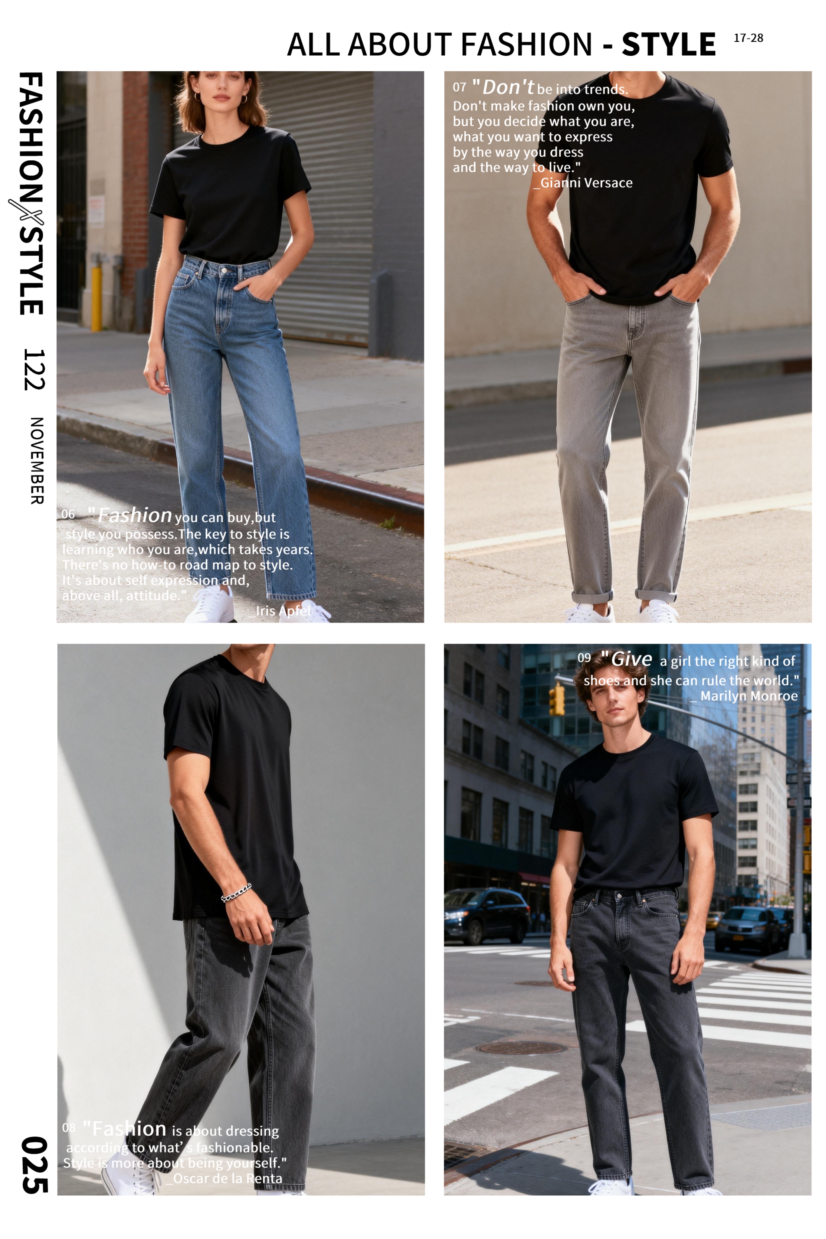 T0000~STARWOGO 180g Fabric - Fashionable Thin Cotton Design T-shirt