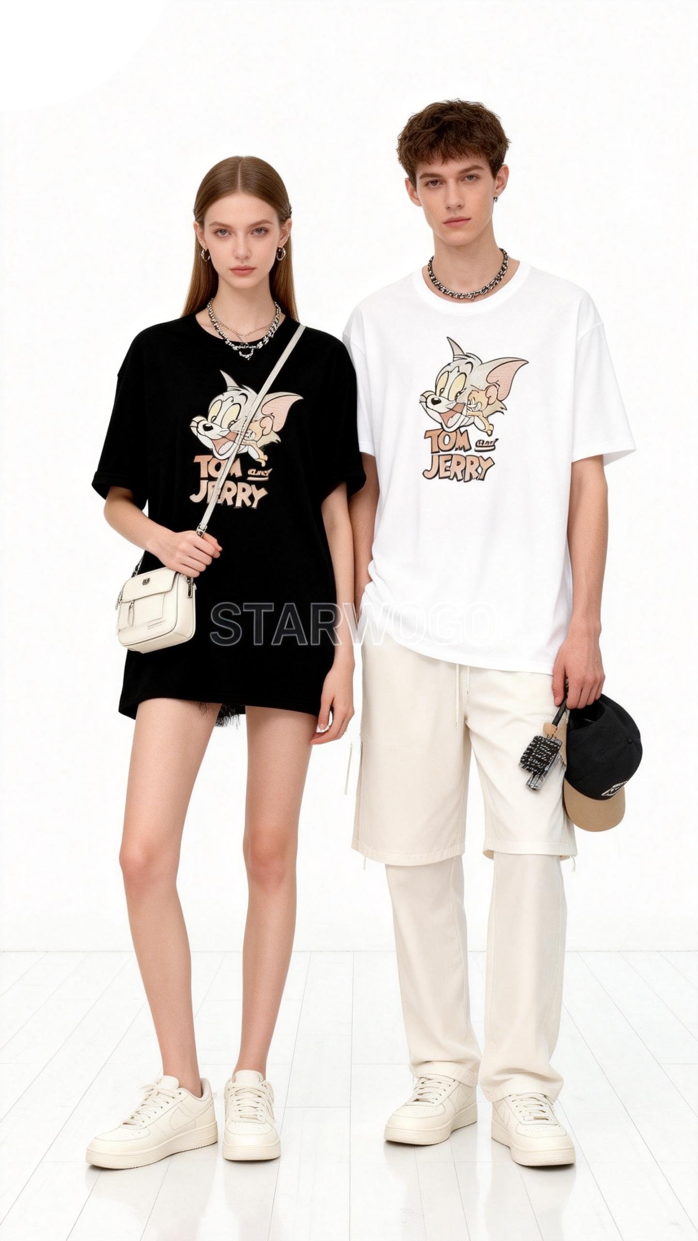 T0014~STARWOGO 180g Fabric - Fashionable Thin Cotton Design T-shirt