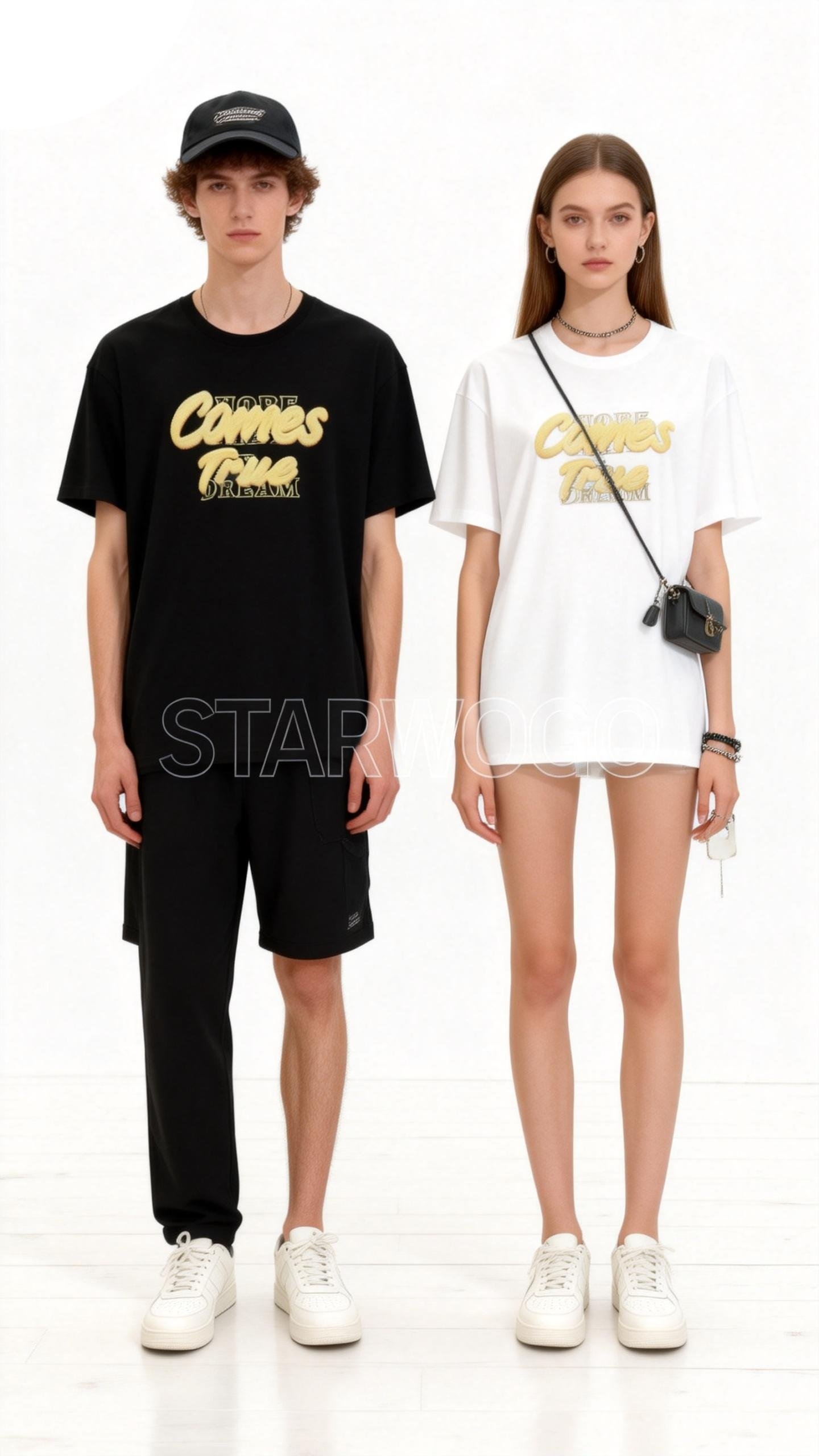 T0021~STARWOGO 180g Fabric - Fashionable Thin Cotton Design T-shirt