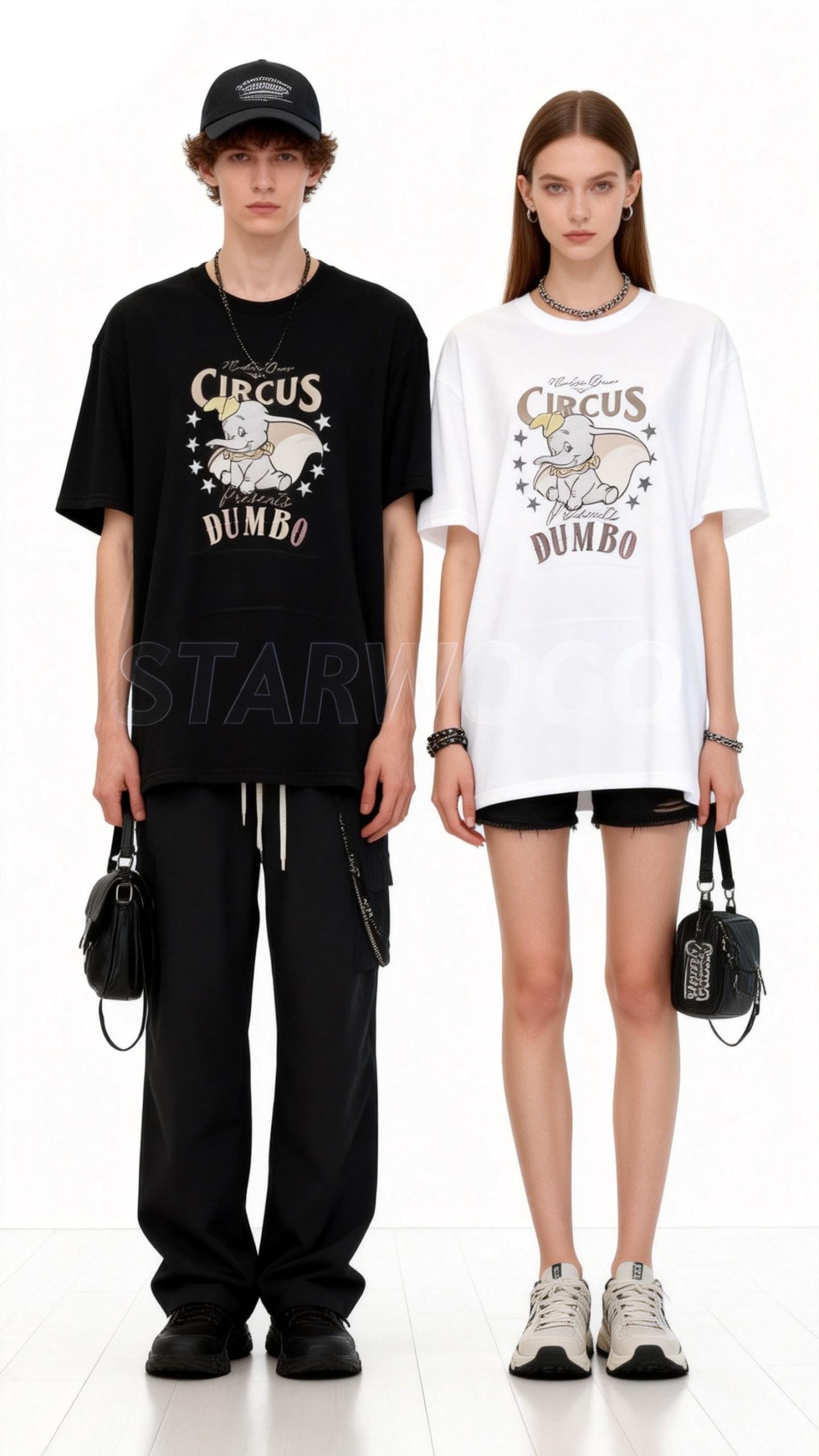 T0022~STARWOGO 180g Fabric - Fashionable Thin Cotton Design T-shirt