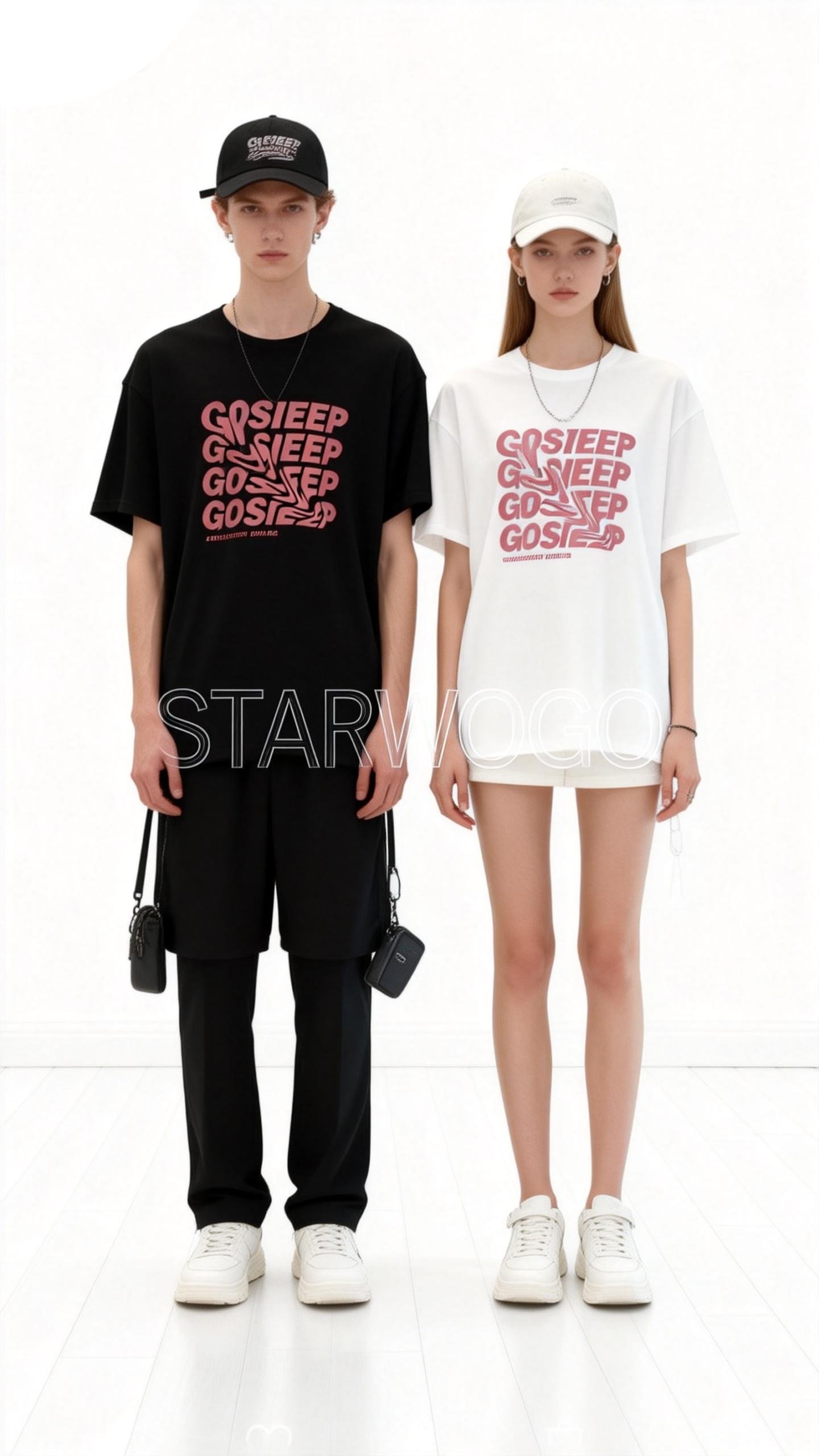 T0025~STARWOGO 180g Fabric - Fashionable Thin Cotton Design T-shirt