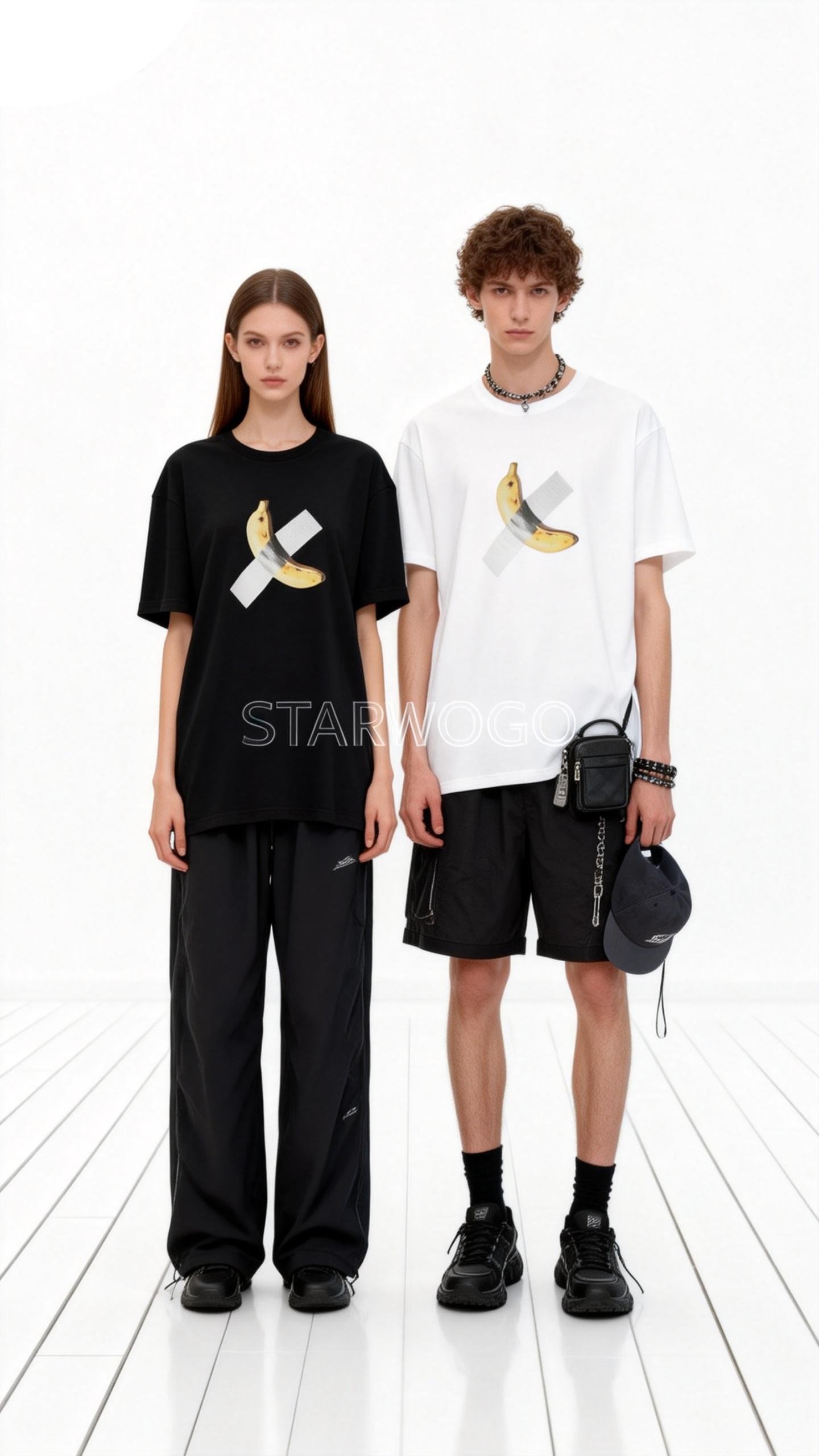 T0038~STARWOGO 180g Fabric - Fashionable Thin Cotton Design T-shirt