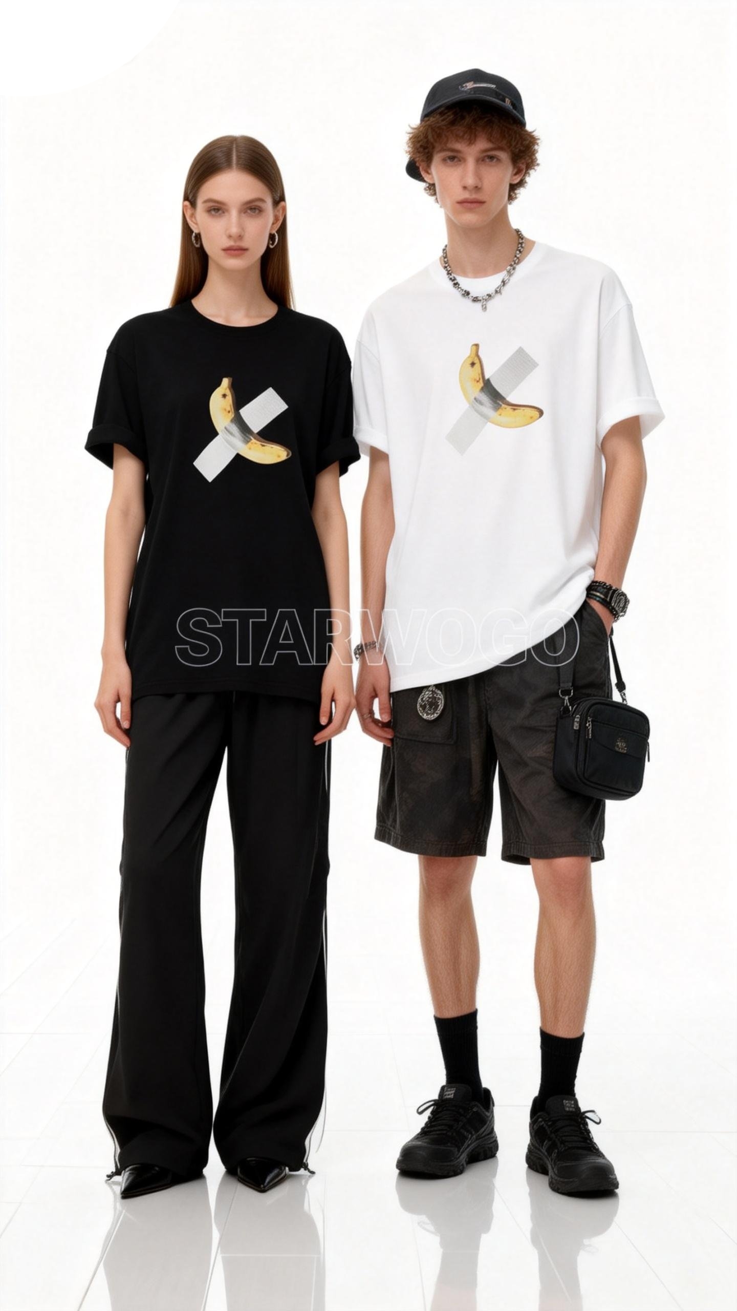 T0038~STARWOGO 180g Fabric - Fashionable Thin Cotton Design T-shirt