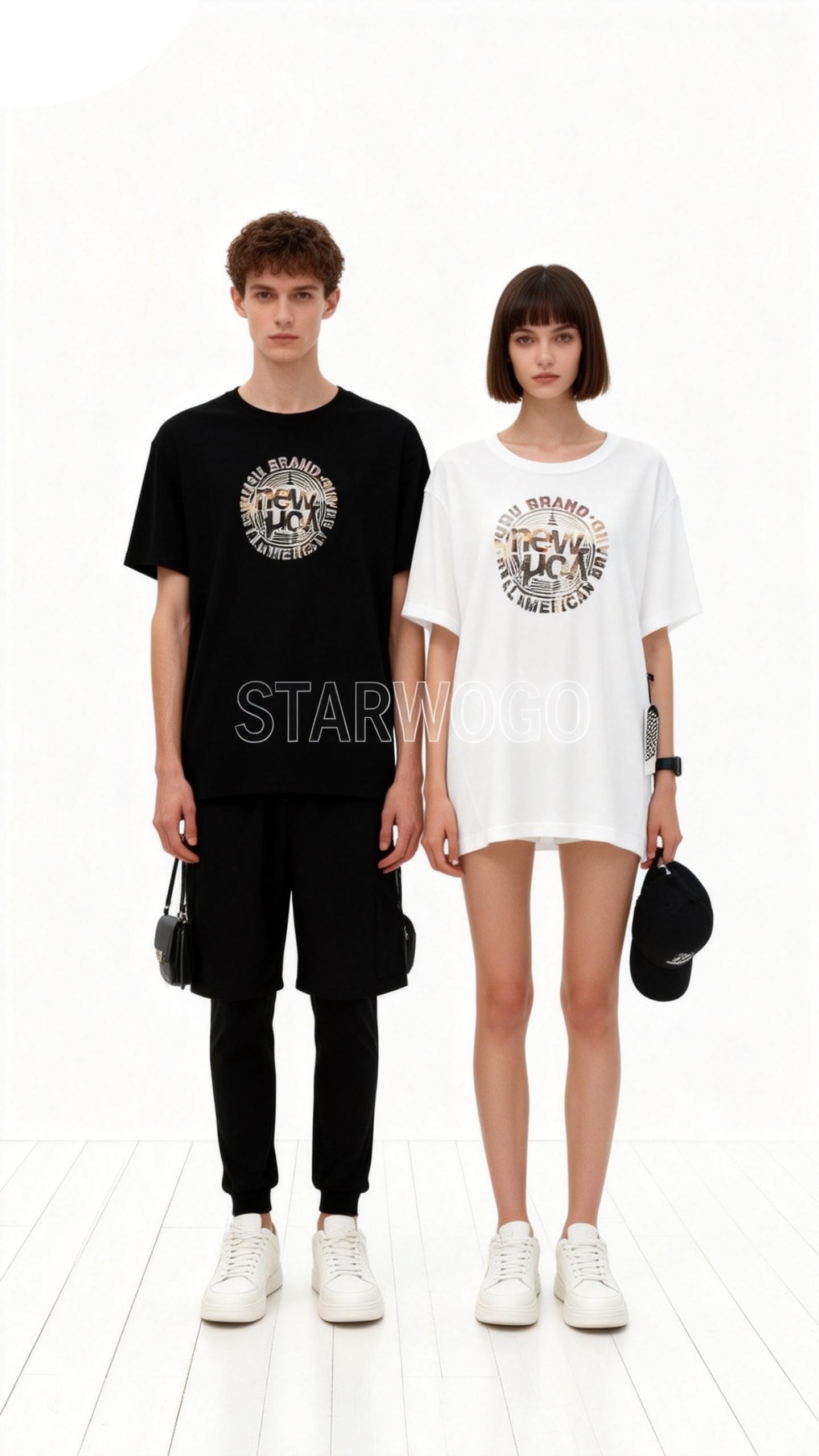 T0041~STARWOGO 180g Fabric - Fashionable Thin Cotton Design T-shirt