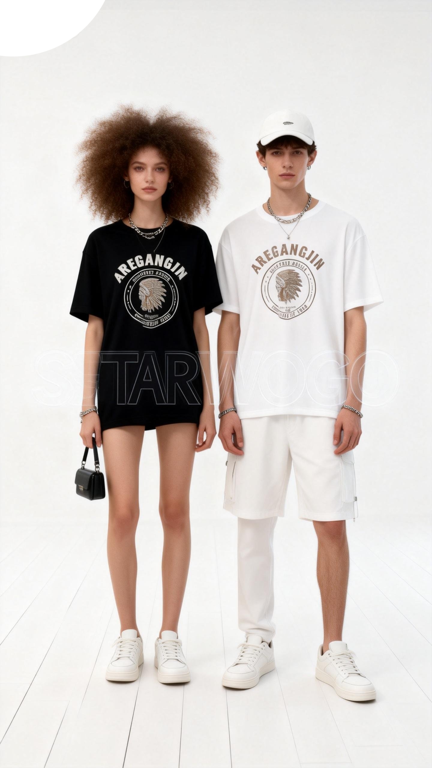 T0044~STARWOGO 180g Fabric - Fashionable Thin Cotton Design T-shirt