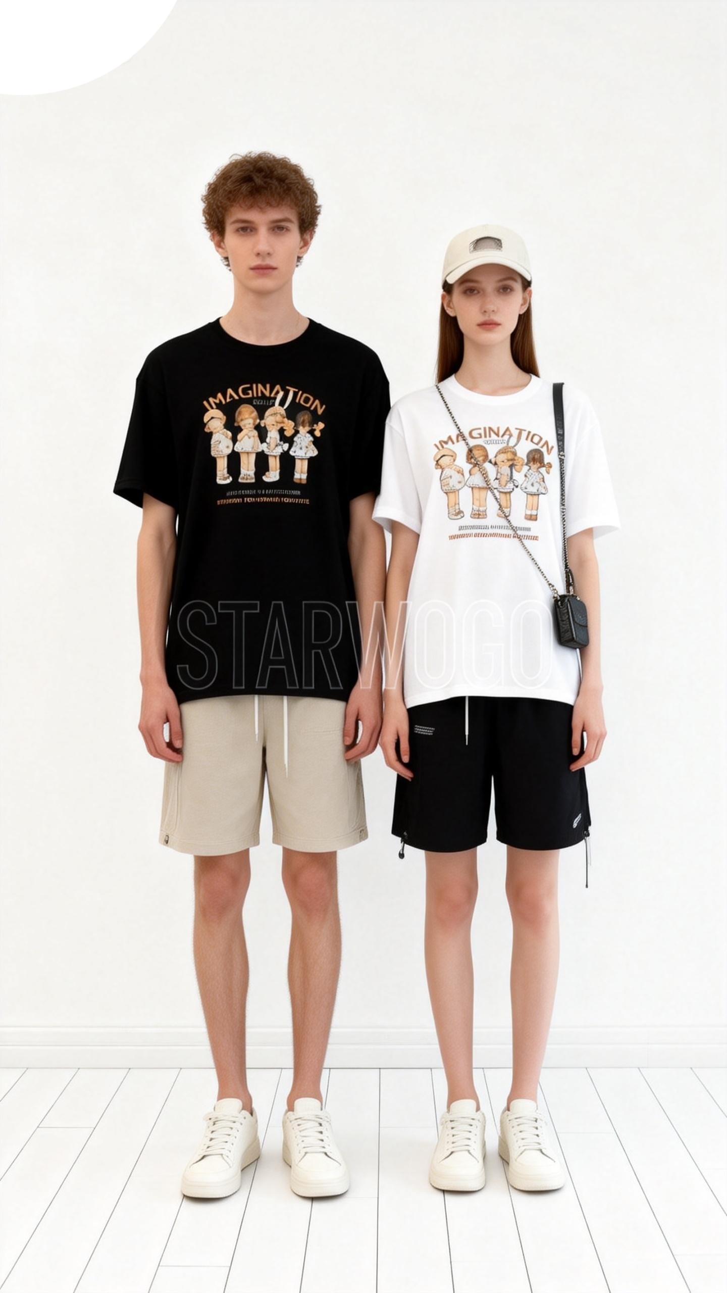 T0045~STARWOGO 180g Fabric - Fashionable Thin Cotton Design T-shirt