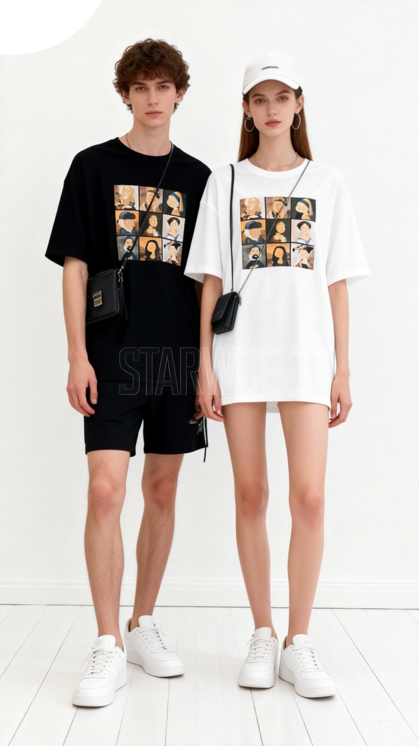 T0046~STARWOGO 180g Fabric - Fashionable Thin Cotton Design T-shirt