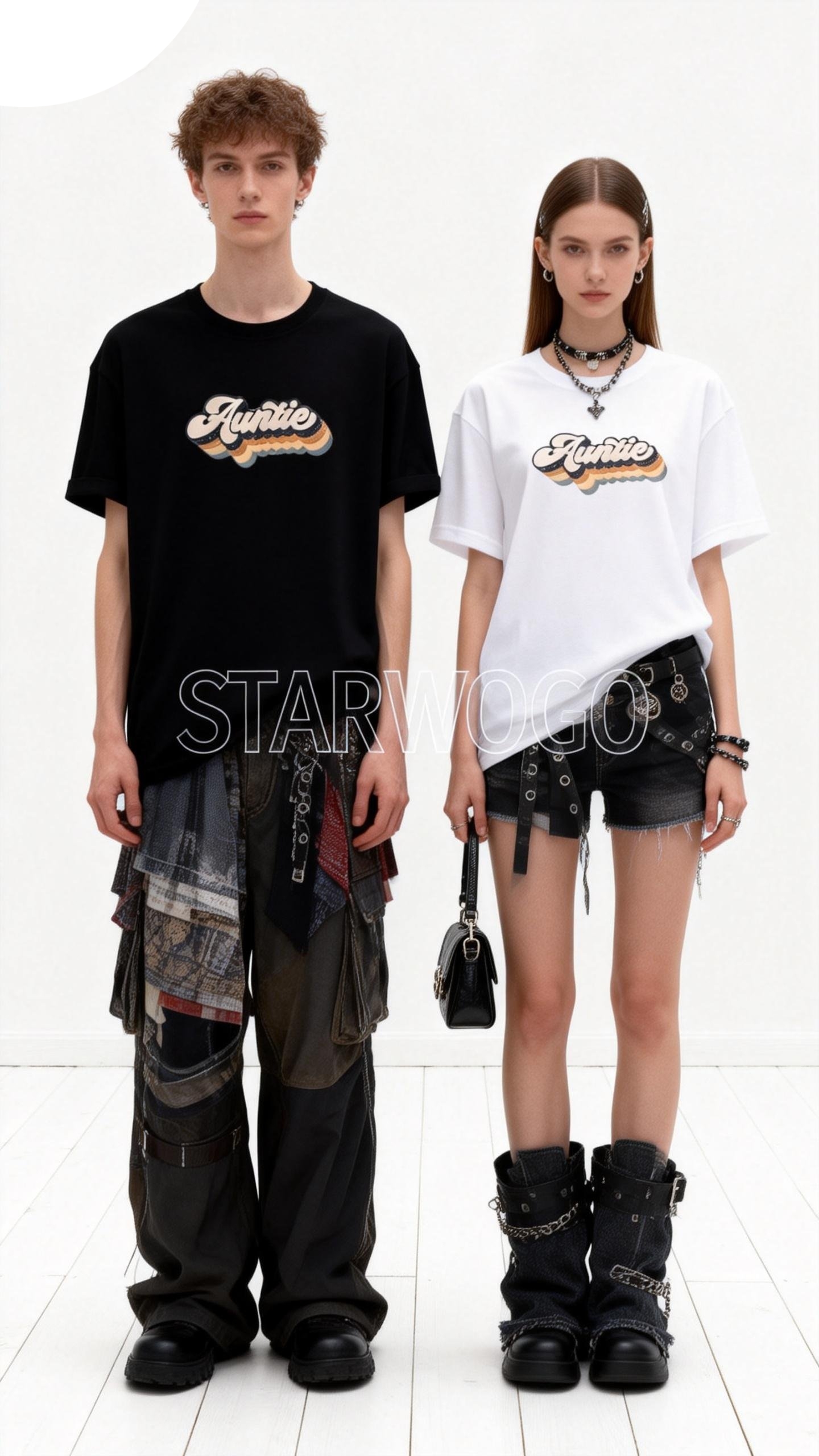 T0047~STARWOGO 180g Fabric - Fashionable Thin Cotton Design T-shirt