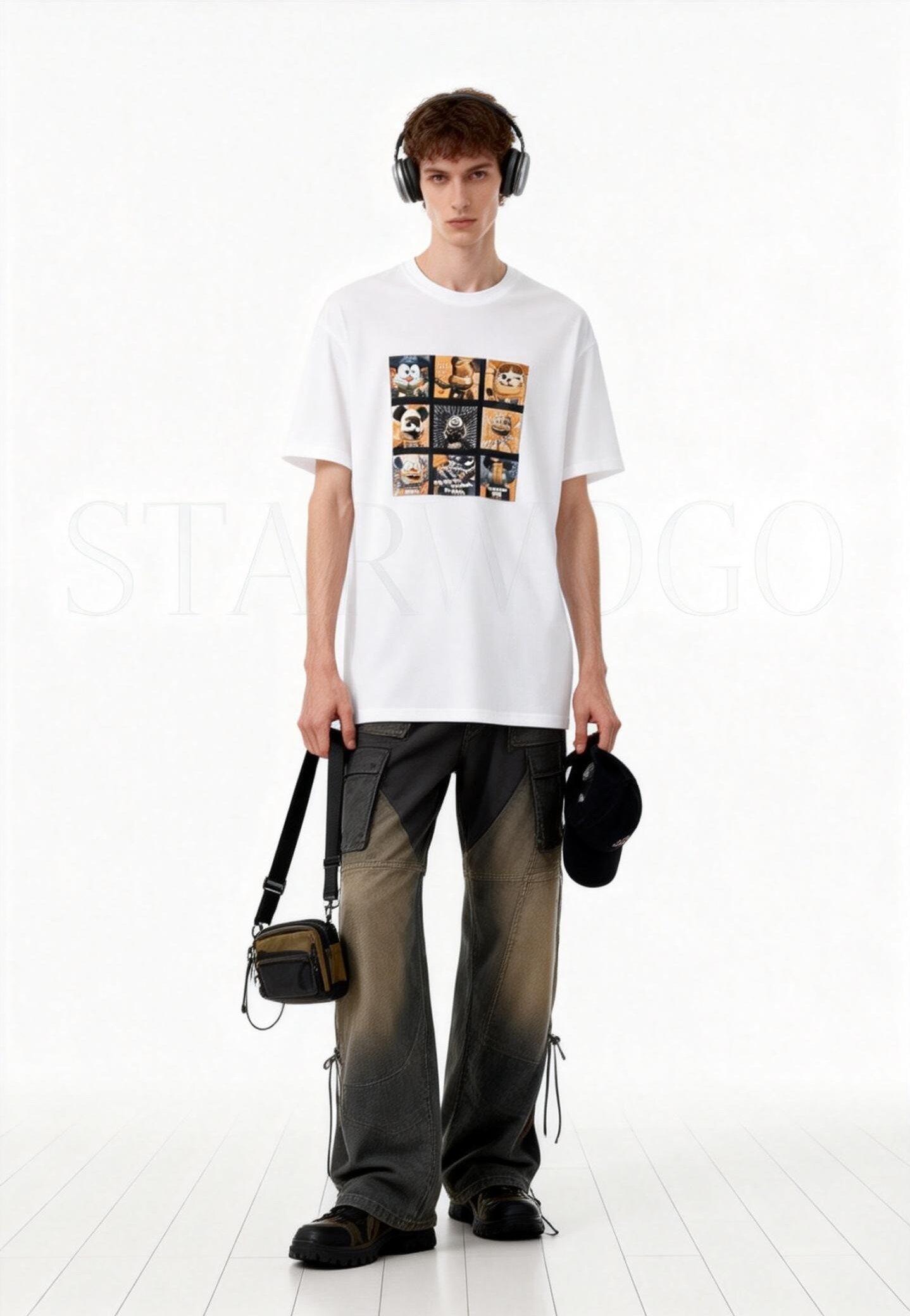T0050~STARWOGO 180g Fabric - Fashionable Thin Cotton Design T-shirt
