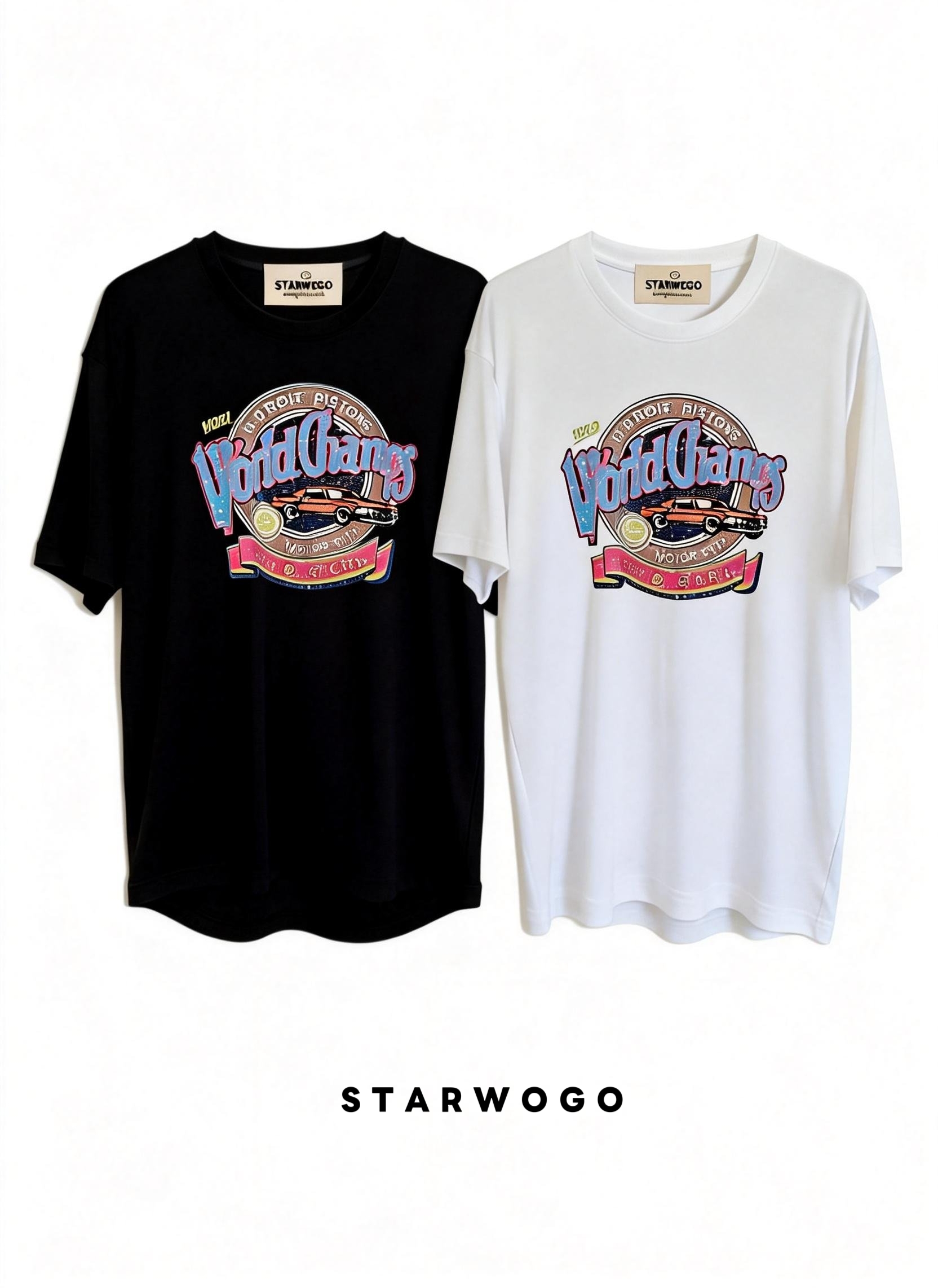 T0012~STARWOGO 180g Fabric - Fashionable Thin Cotton Design T-shirt