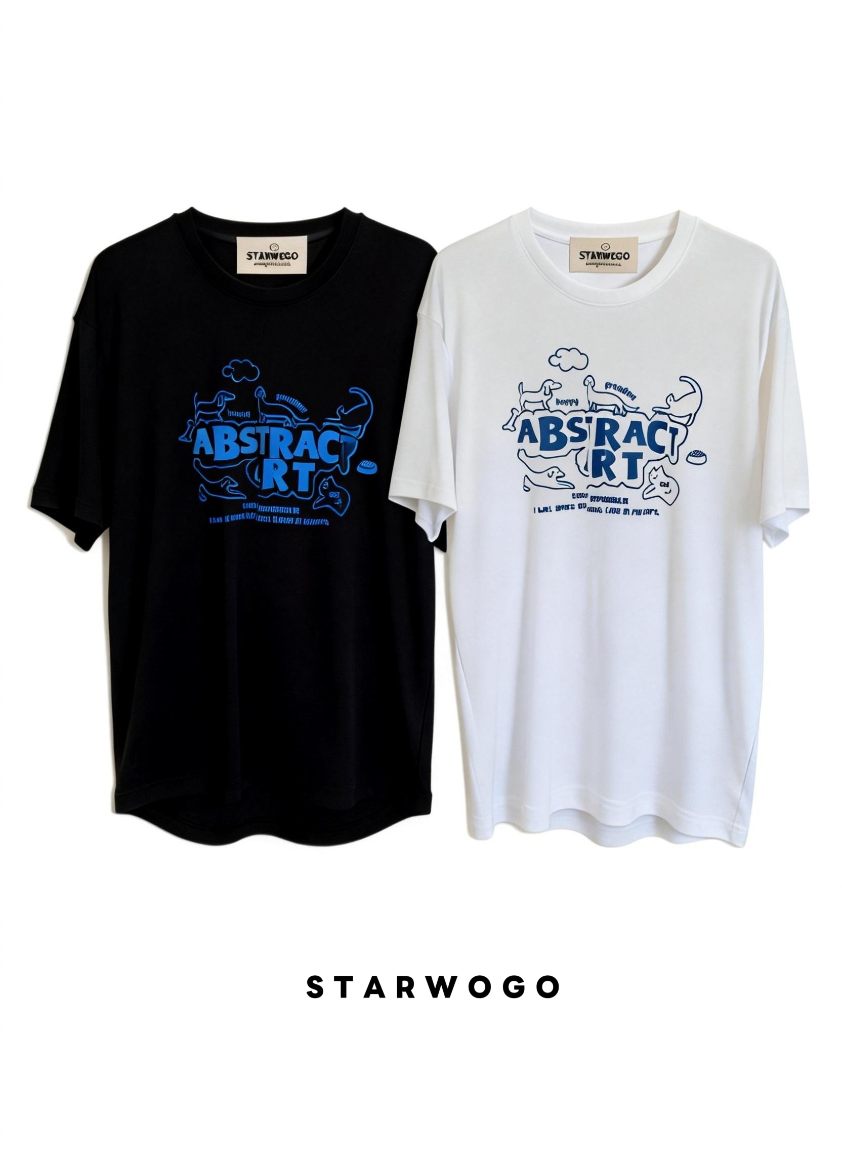 T0016~STARWOGO 180g Fabric - Fashionable Thin Cotton Design T-shirt