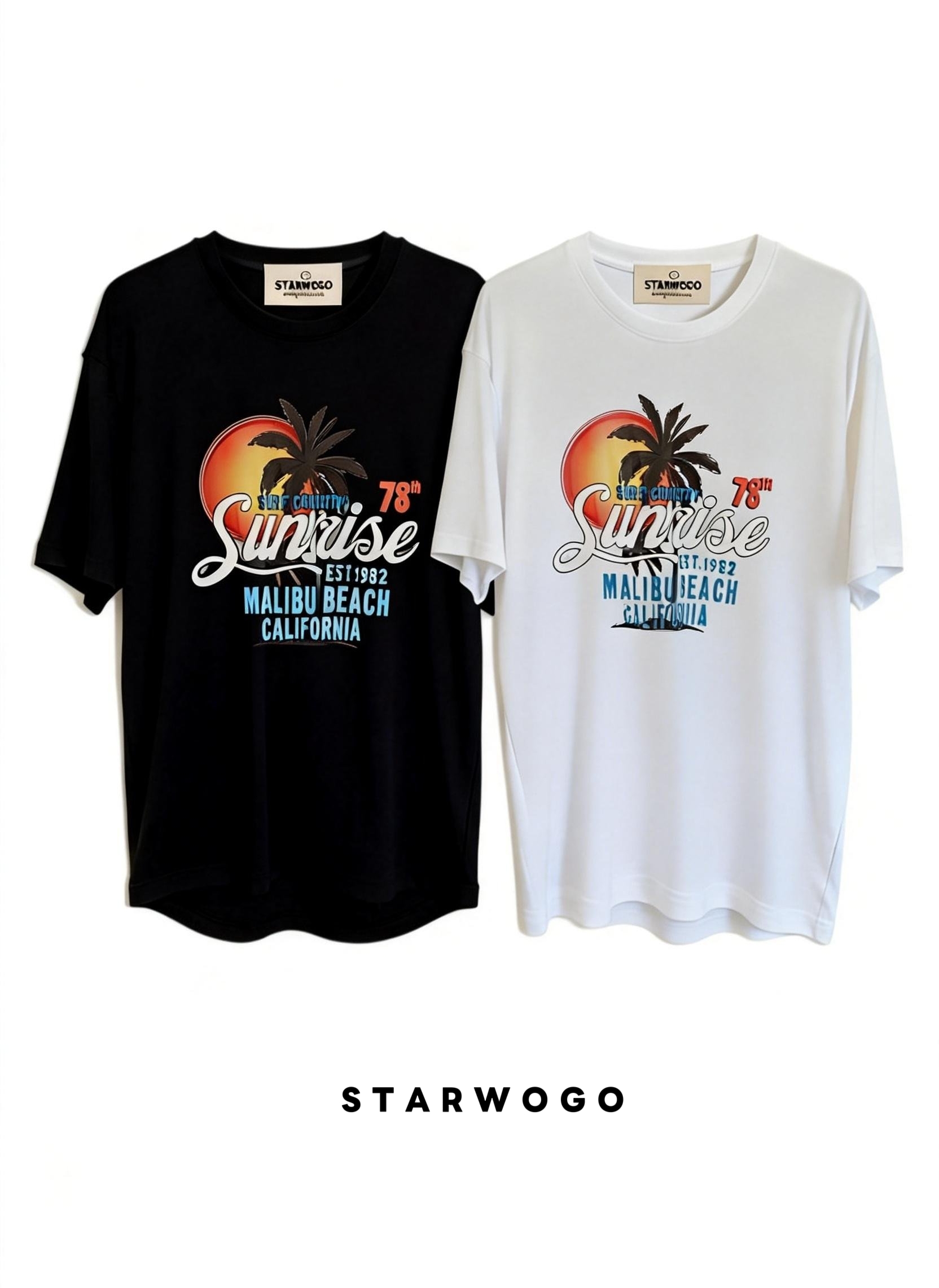 T0019~STARWOGO 180g Fabric - Fashionable Thin Cotton Design T-shirt