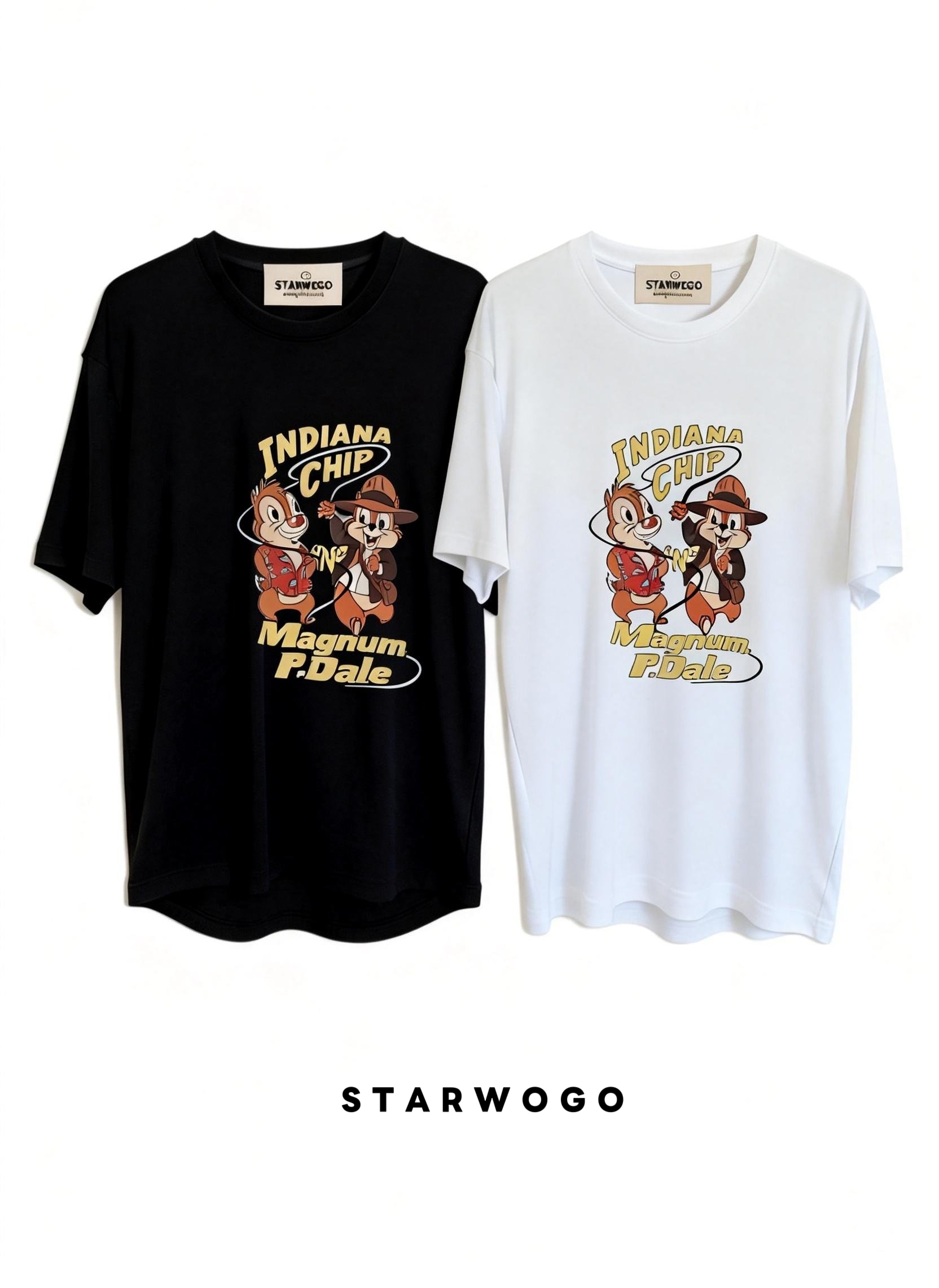 T0037~STARWOGO 180g Fabric - Fashionable Thin Cotton Design T-shirt