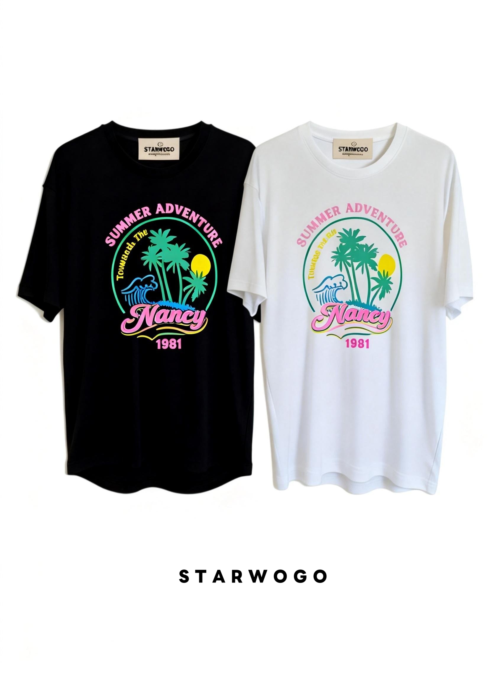 T0039~STARWOGO 180g Fabric - Fashionable Thin Cotton Design T-shirt