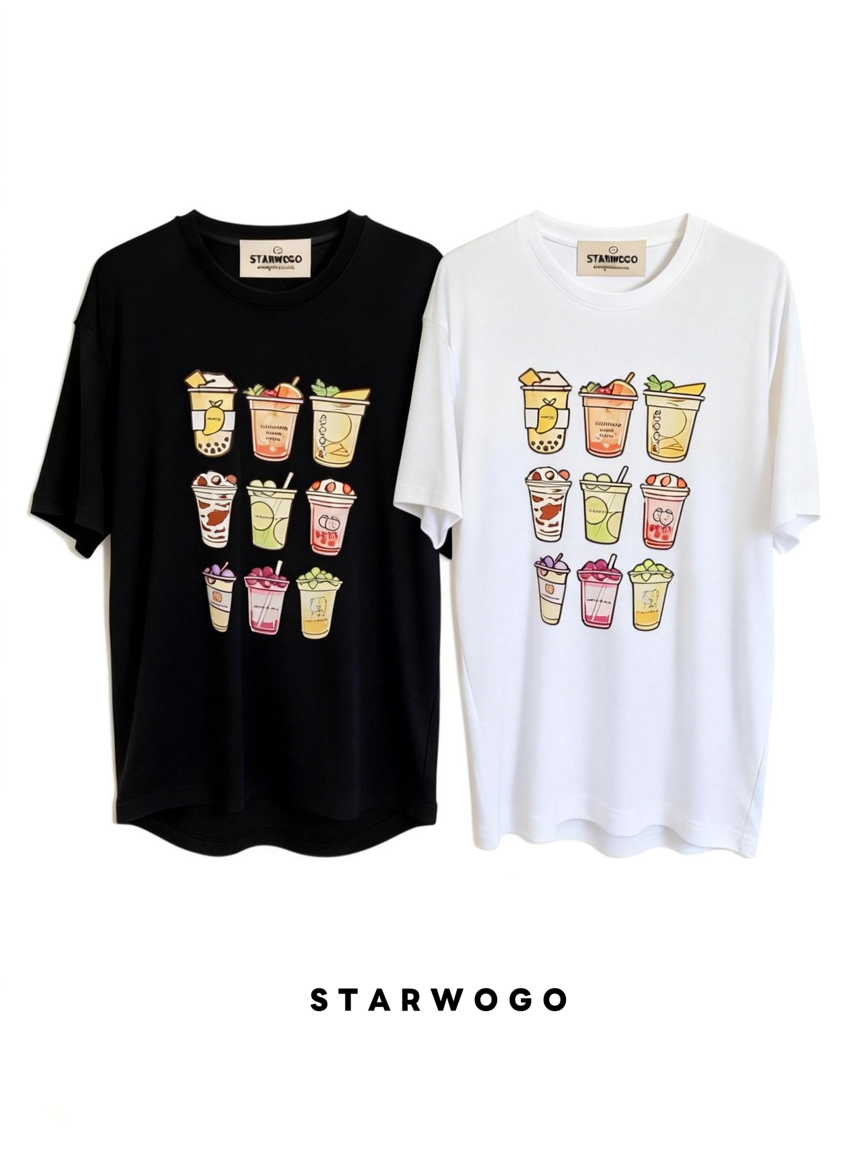 T0042~STARWOGO 180g Fabric - Fashionable Thin Cotton Design T-shirt
