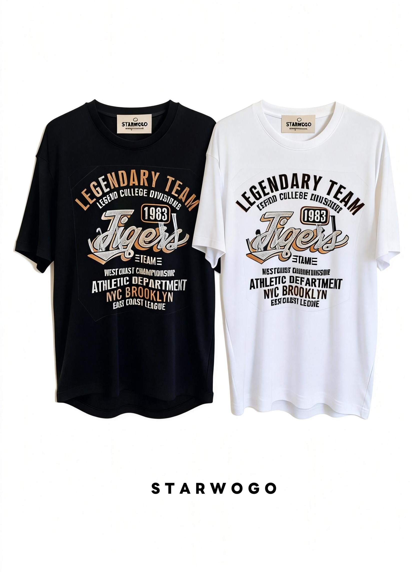 T0043~STARWOGO 180g Fabric - Fashionable Thin Cotton Design T-shirt