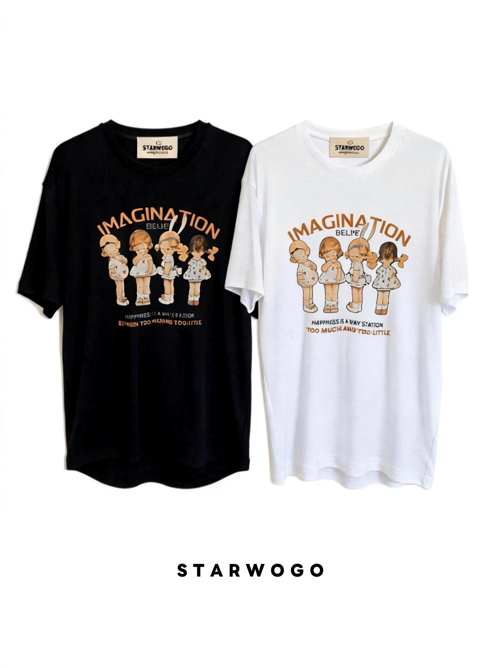 T0045~STARWOGO 180g Fabric - Fashionable Thin Cotton Design T-shirt