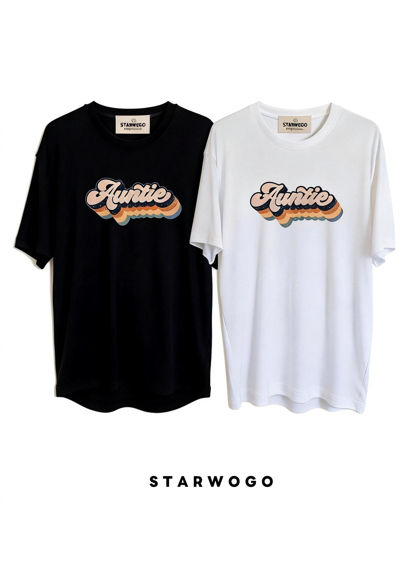 T0047~STARWOGO 180g Fabric - Fashionable Thin Cotton Design T-shirt