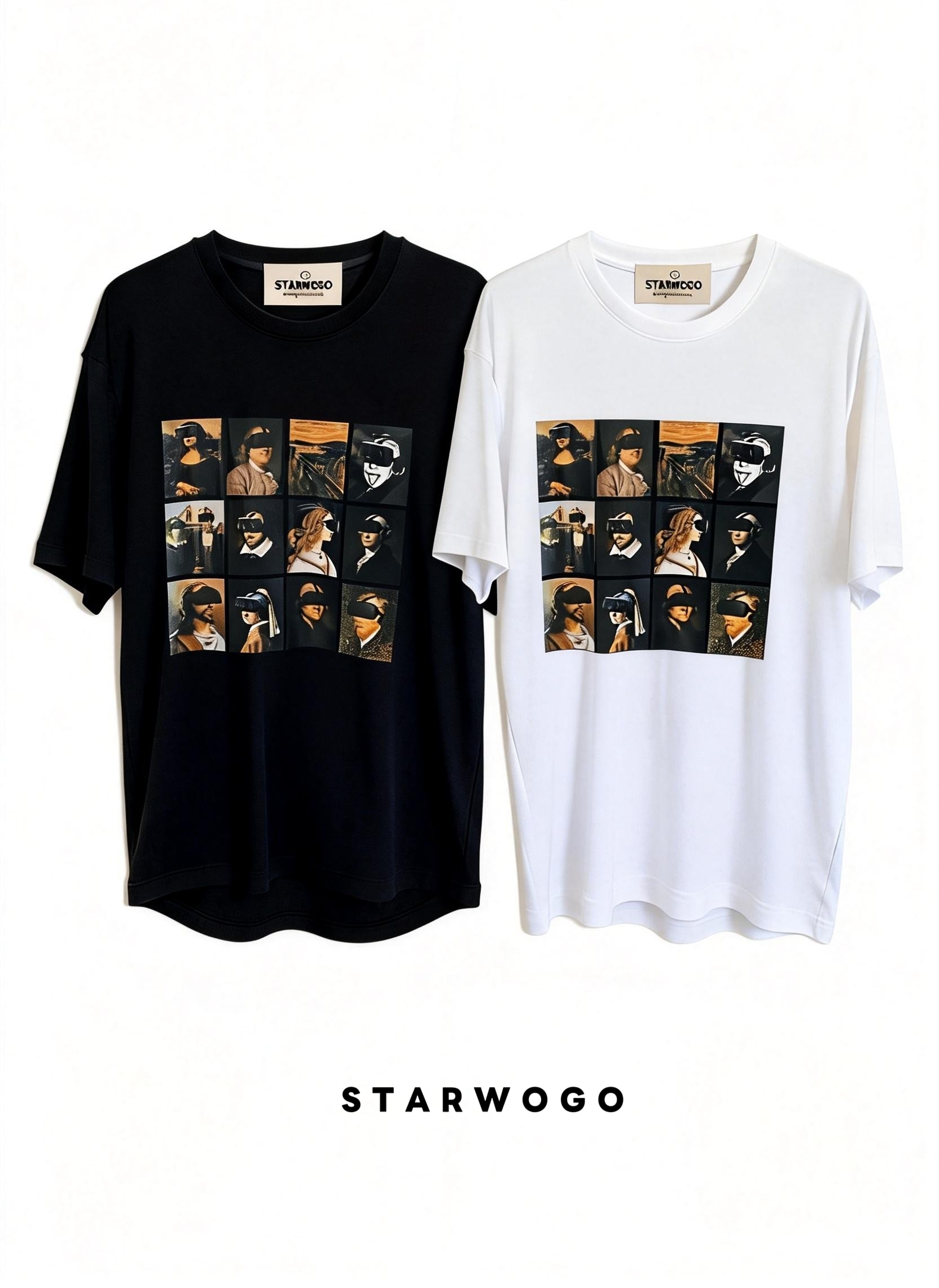 T0049~STARWOGO 180g Fabric - Fashionable Thin Cotton Design T-shirt