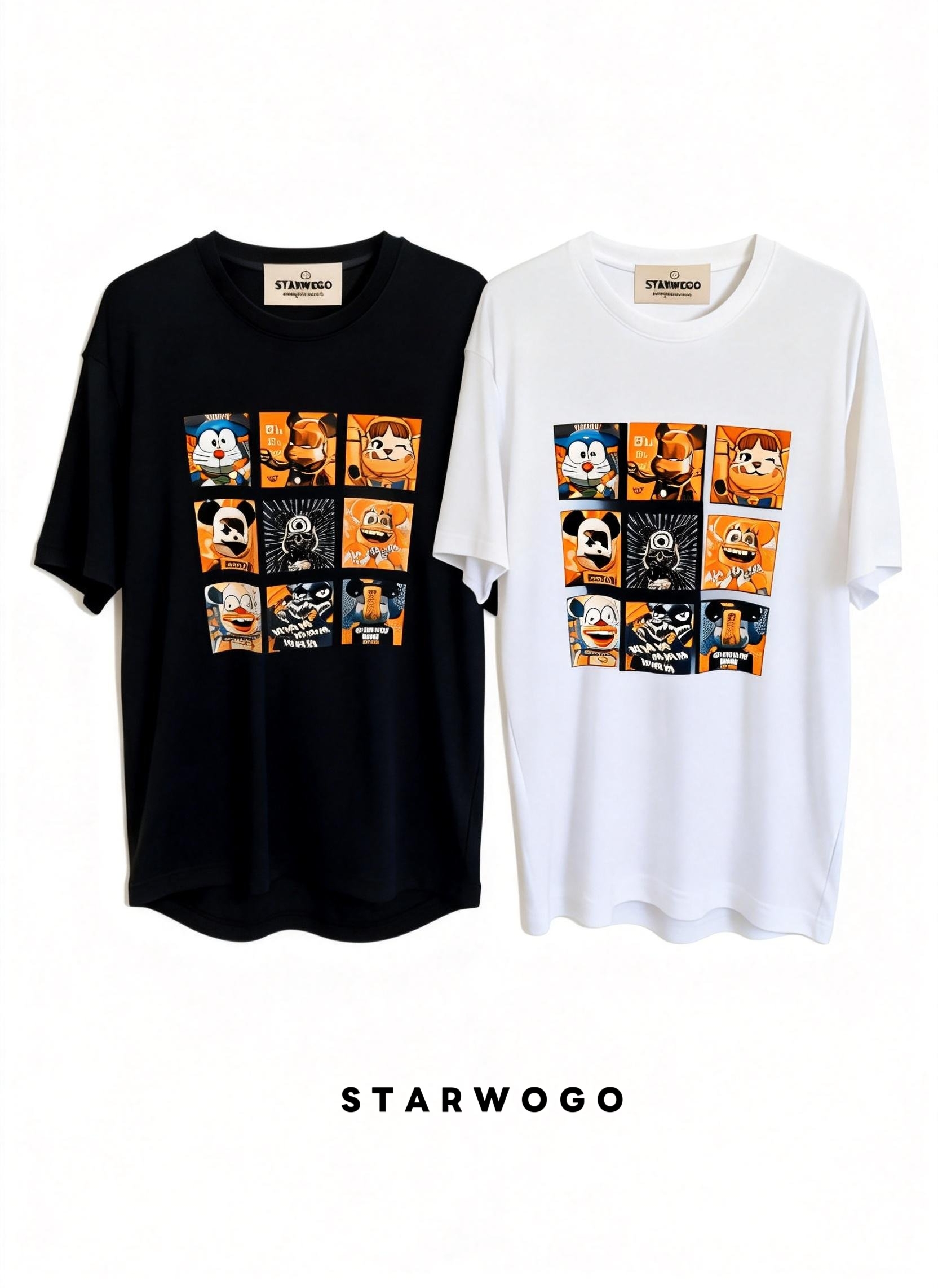 T0050~STARWOGO 180g Fabric - Fashionable Thin Cotton Design T-shirt
