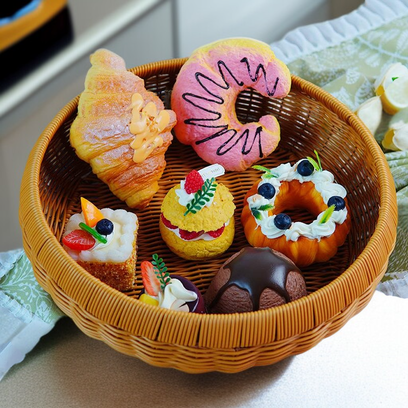 仿藤蒸包籃點心籃客廳茶几零食水果籃