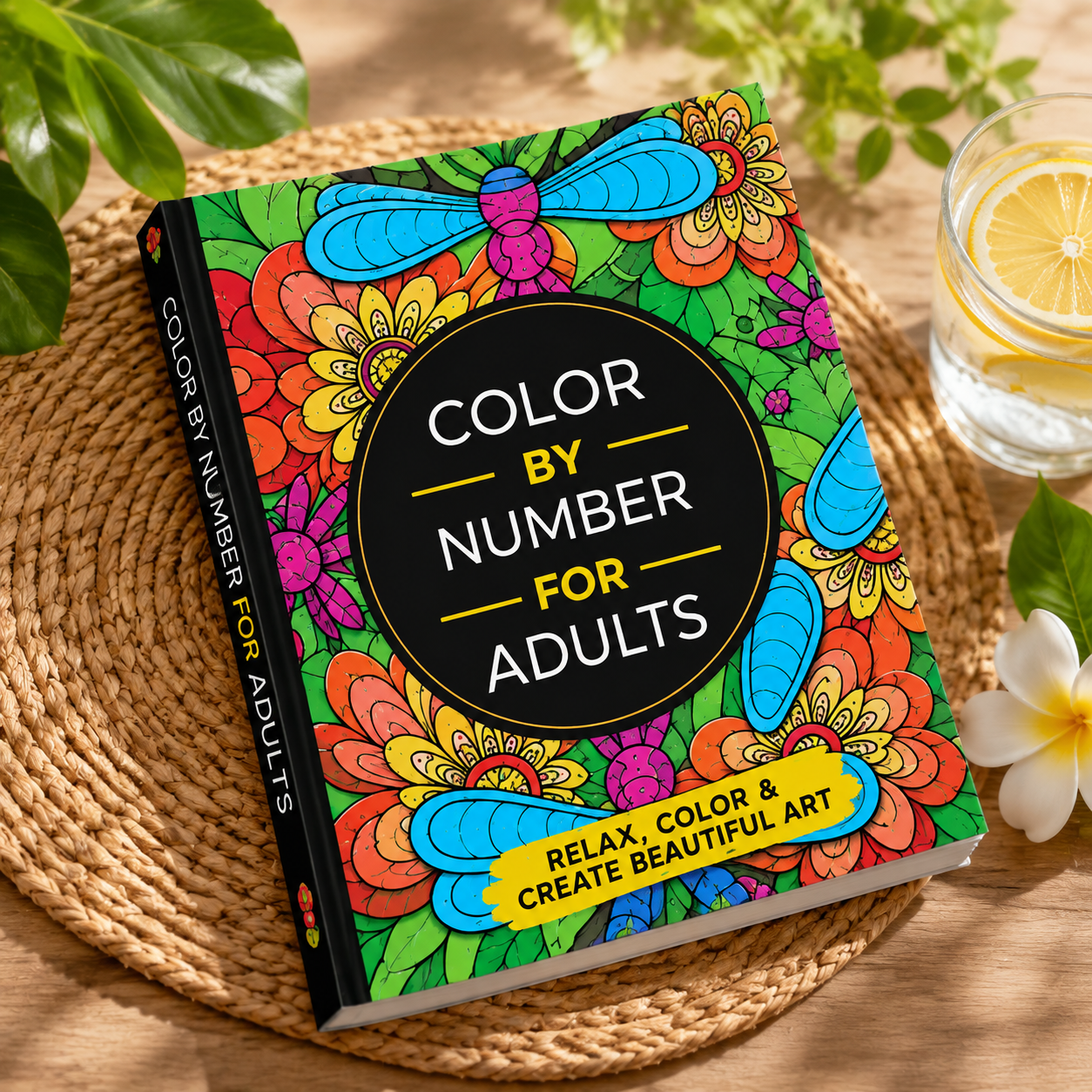 Color By Number Book | 82 Single-Sided Coloring Pages
