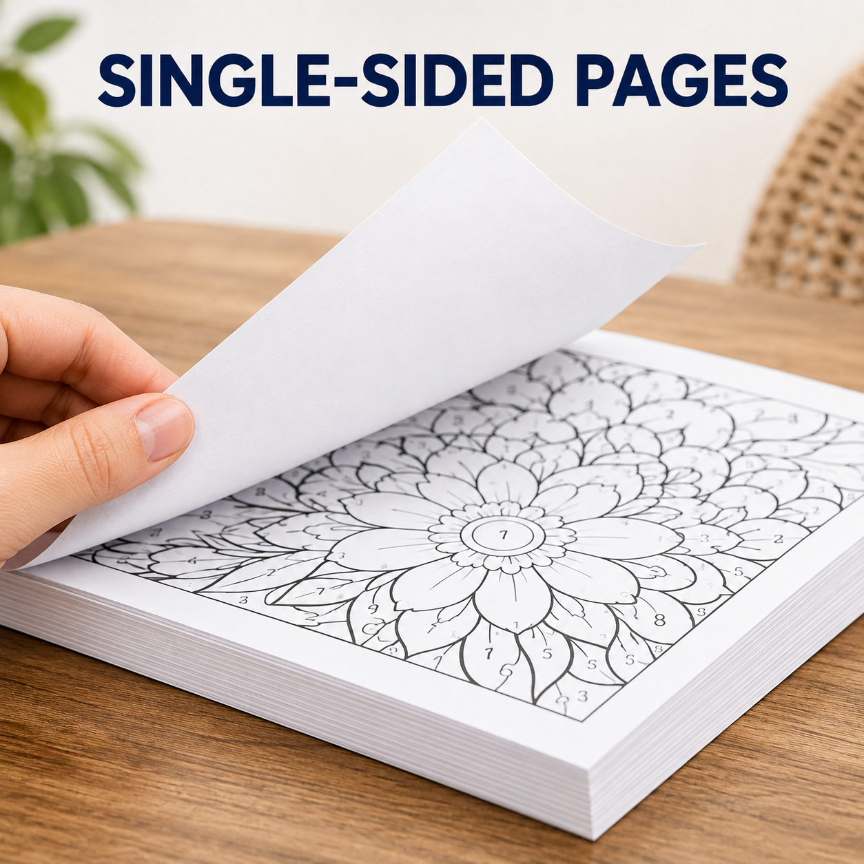 Color By Number Book | 82 Single-Sided Coloring Pages