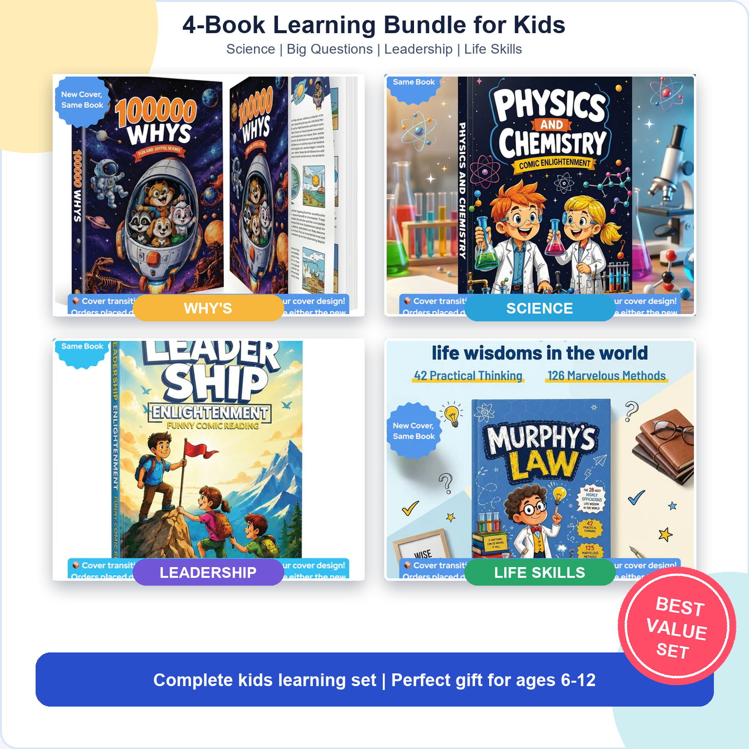 Kids Learning Book Set | 4-Book Bundle & Single Books