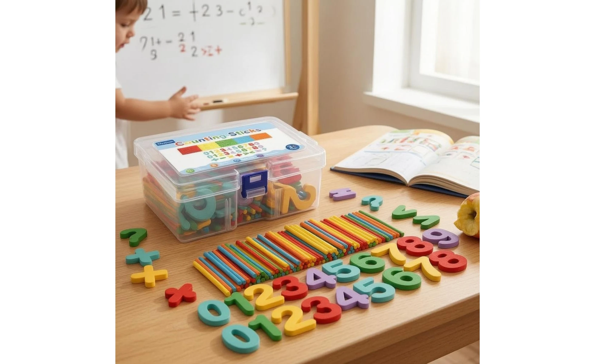 Math Learning Toy Colorful Counting Sticks Set Counting Rod Set Latch Addition Subtraction for Children Math Learning Toy Colorful Counting Sticks Set Counting Rod Set Latch Addition Subtraction for Children