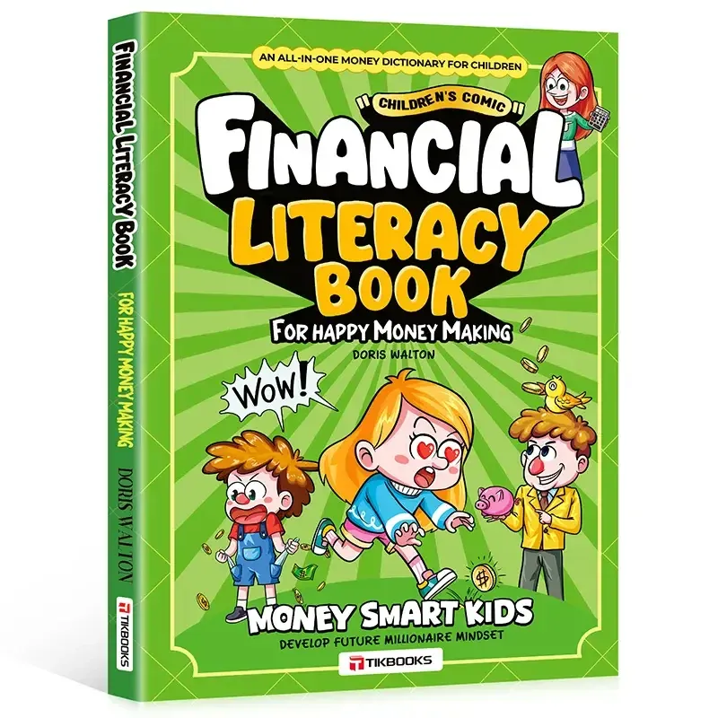 Libro de educación financiera para niños en formato cómic