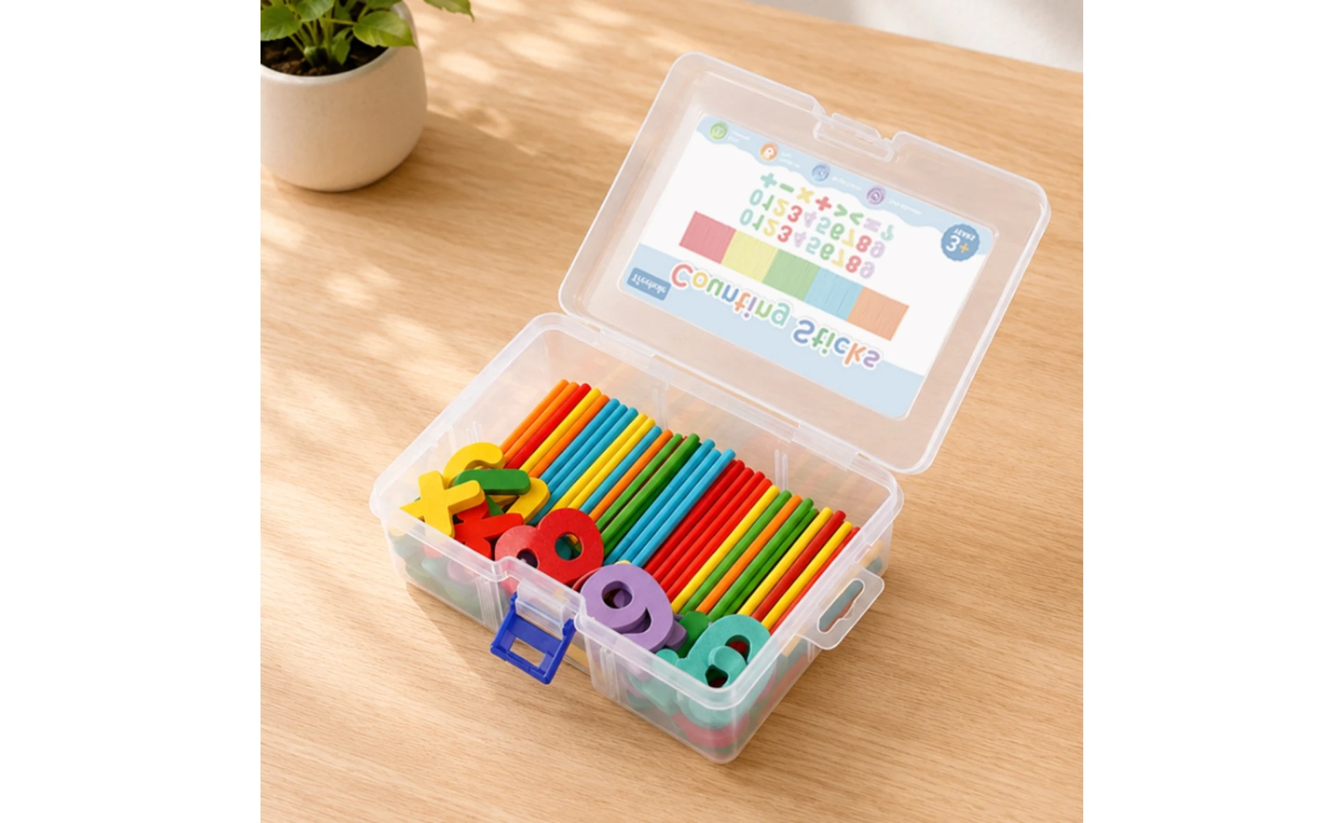 Math Learning Toy Colorful Counting Sticks Set Counting Rod Set Latch Addition Subtraction for Children Math Learning Toy Colorful Counting Sticks Set Counting Rod Set Latch Addition Subtraction for Children