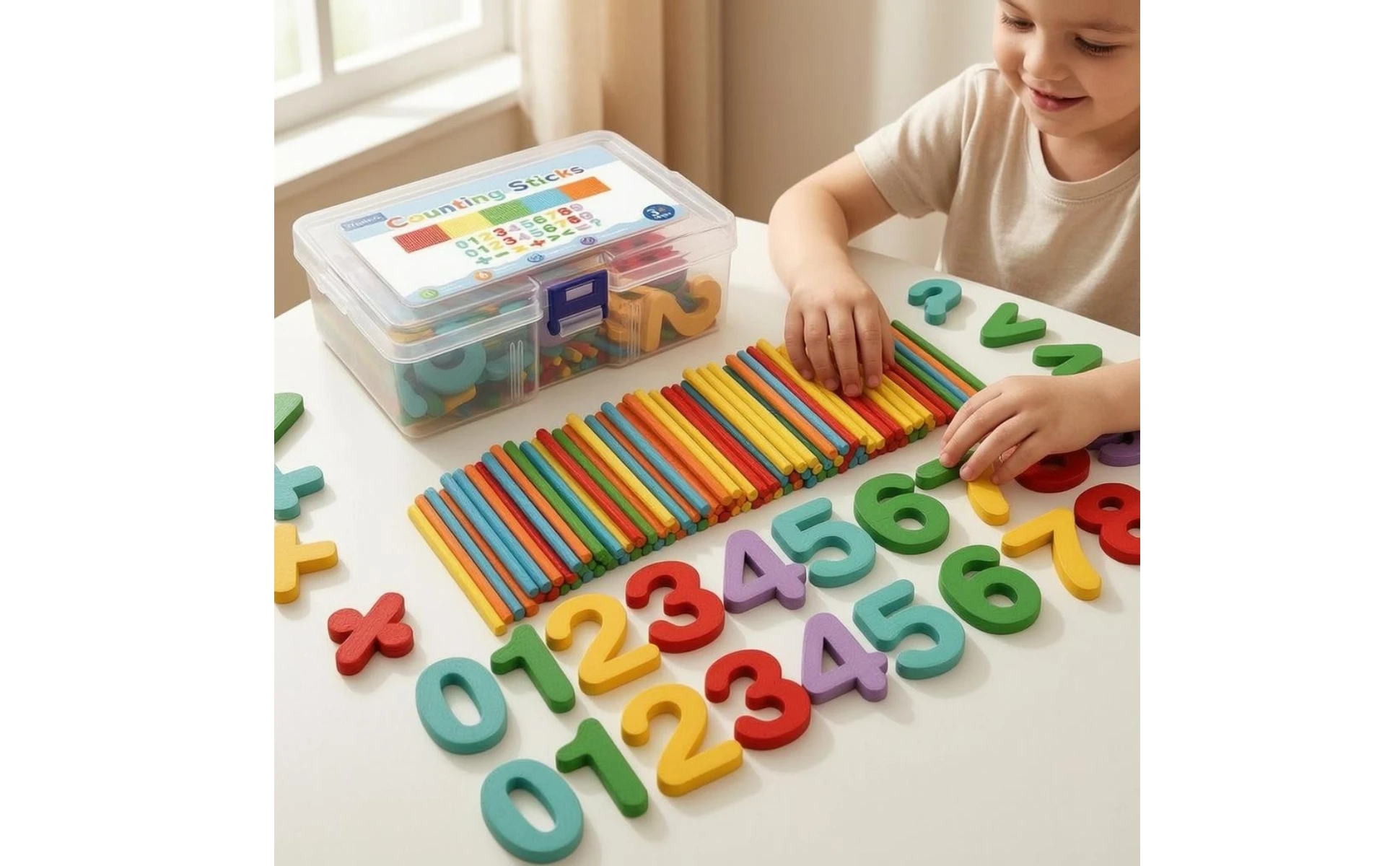 Math Learning Toy Colorful Counting Sticks Set Counting Rod Set Latch Addition Subtraction for Children Math Learning Toy Colorful Counting Sticks Set Counting Rod Set Latch Addition Subtraction for Children