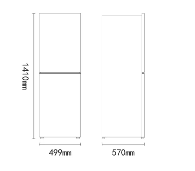178升直冷定頻兩開門冰箱