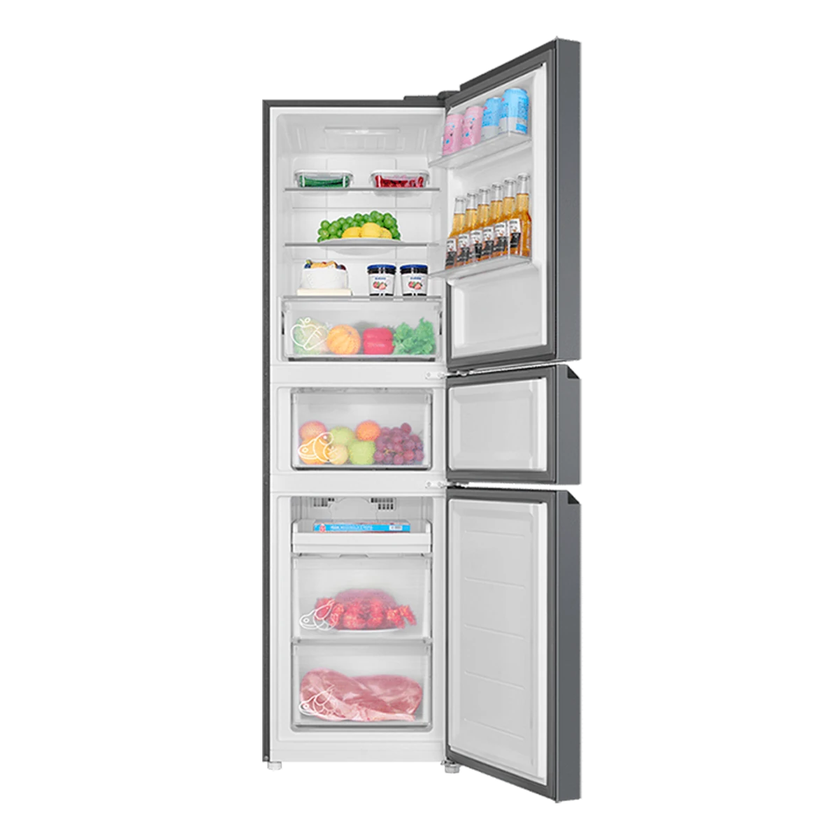 217升風冷變頻三開門冰箱