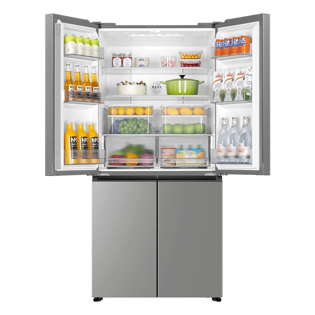 海爾539升風冷變頻十字對開門冰箱