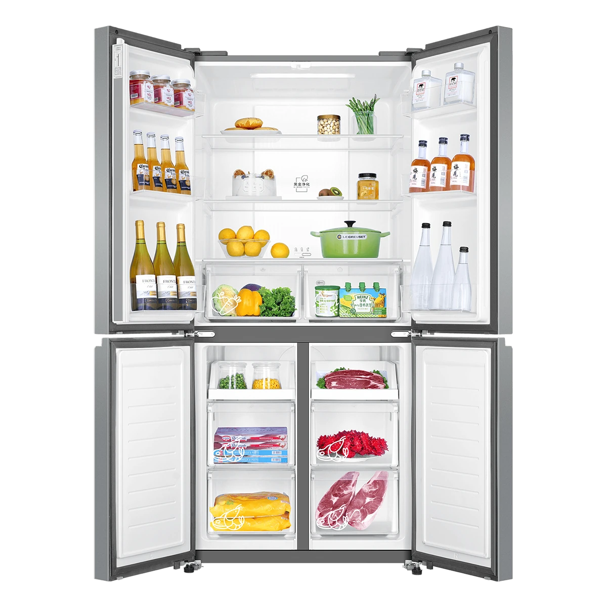 476升風冷變頻十字對開門冰箱