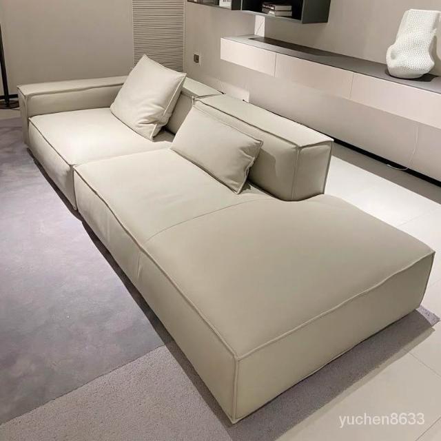 【可訂製】 北歐簡約現代三人沙髮意式輕奢網紅客廳四人位模塊小戶型創意沙髮雙人沙發 三人沙發 小傢庭沙發 科技佈