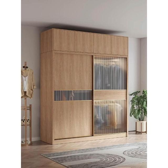 實木推拉門衣櫃 大衣櫥收納 系統櫃訂製 落地櫃 格子櫃 衣櫃鬥櫃 大衣櫥 掛衣架