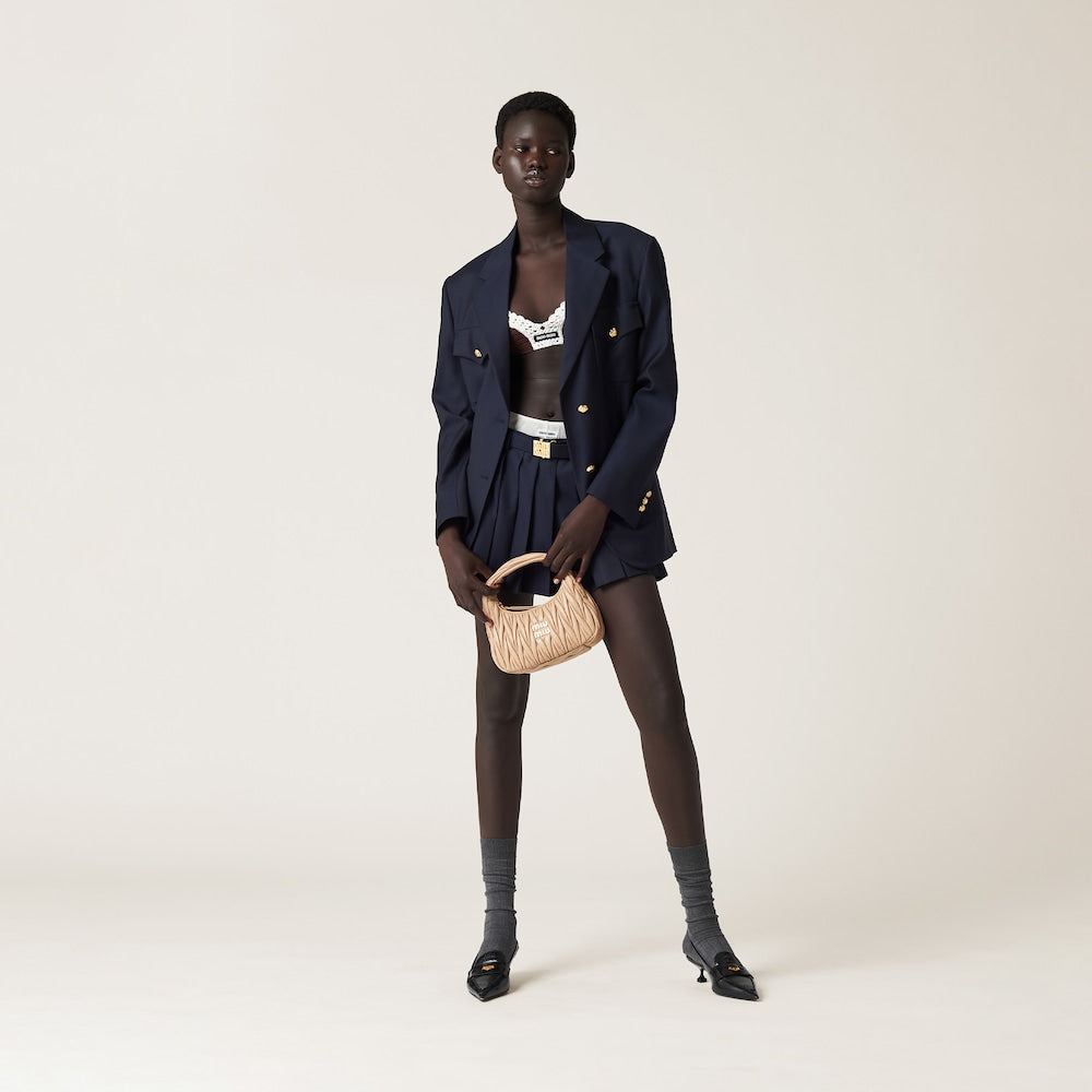 THEMALLワンダー マテラッセレザー ホーボーバッグ