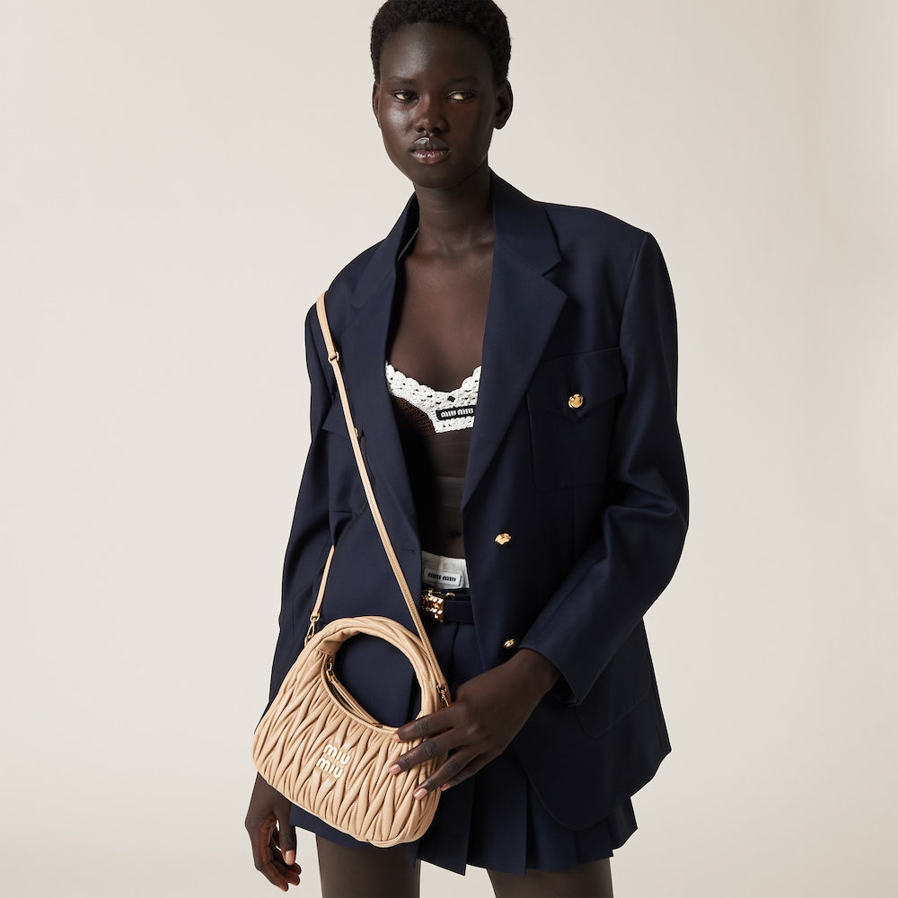 THEMALLワンダー マテラッセレザー ホーボーバッグ