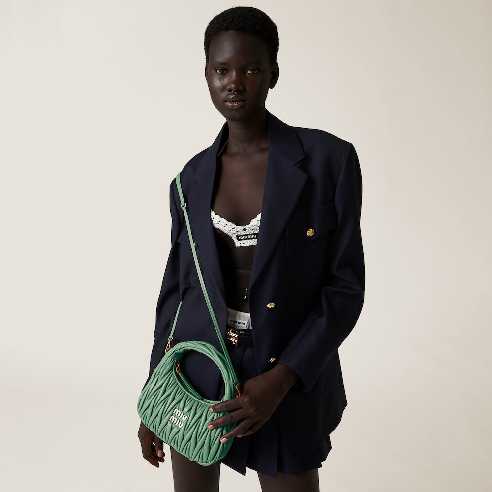 THEMALLワンダー マテラッセレザー ホーボーバッグ