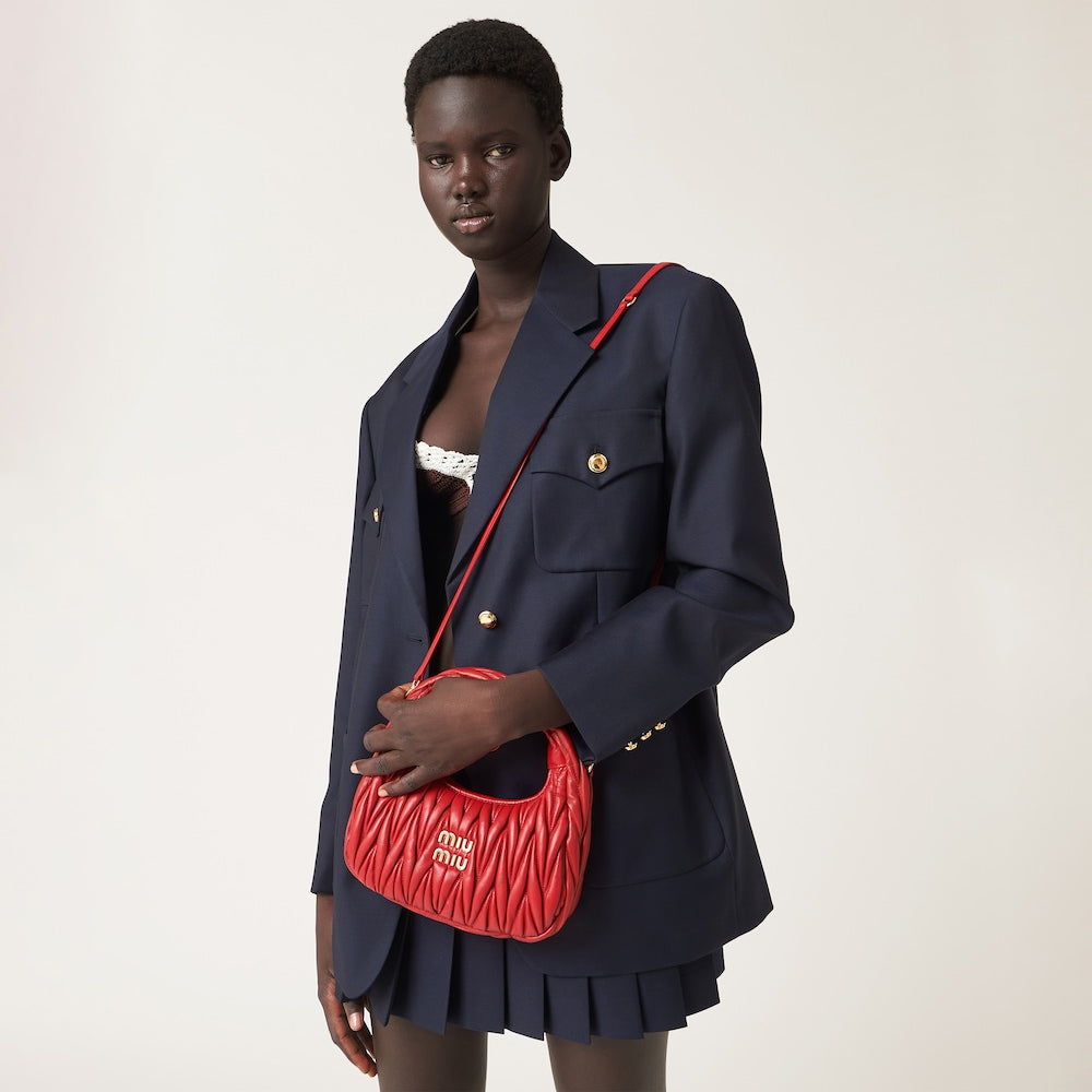 THEMALLワンダー マテラッセレザー ホーボーバッグ