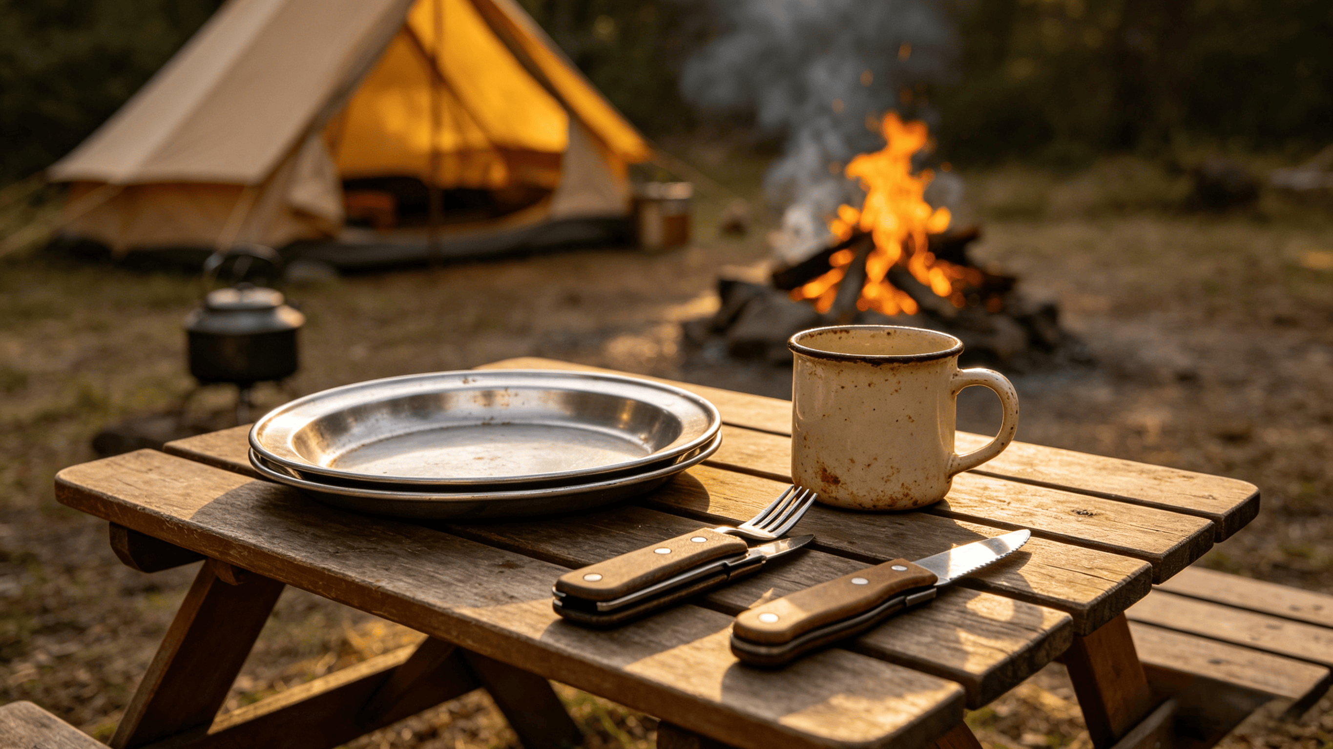 Camping tableware
